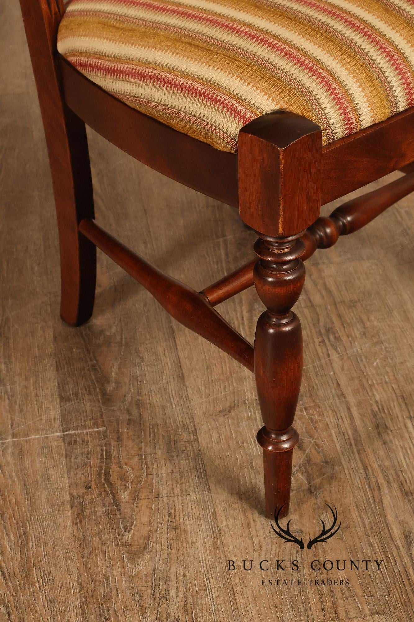 Nichols & Stone Set Of Six Solid Maple Dining Chairs