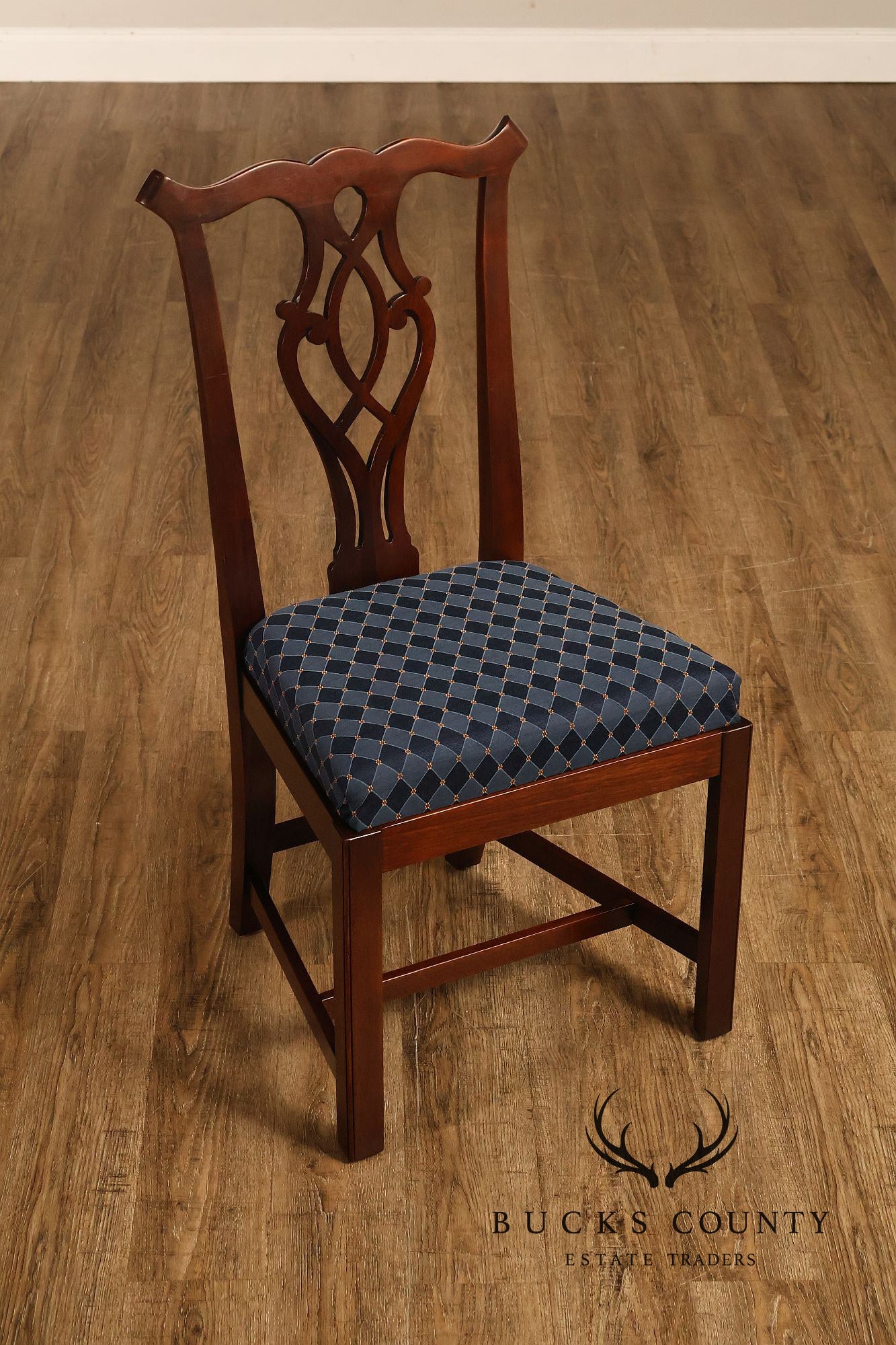 Pennsylvania House Chippendale Style Mahogany Set of 8 Dining Chairs