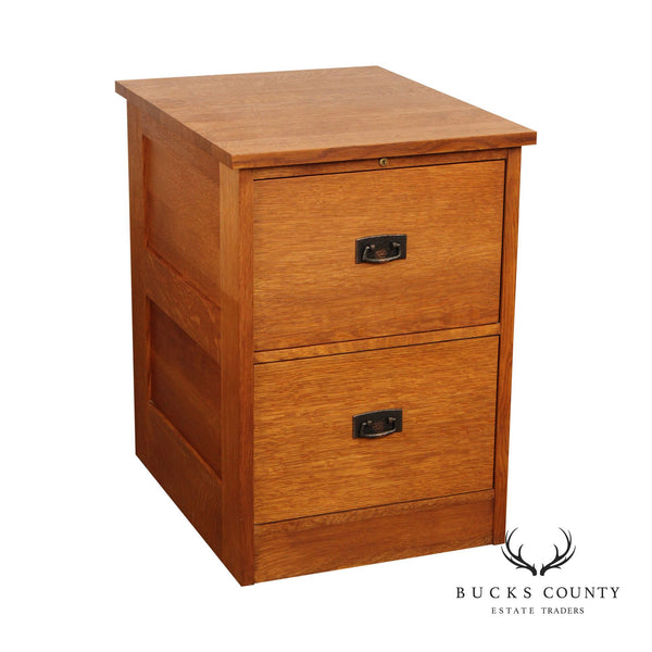Stickley Mission Collection Oak Two Drawer File Cabinet