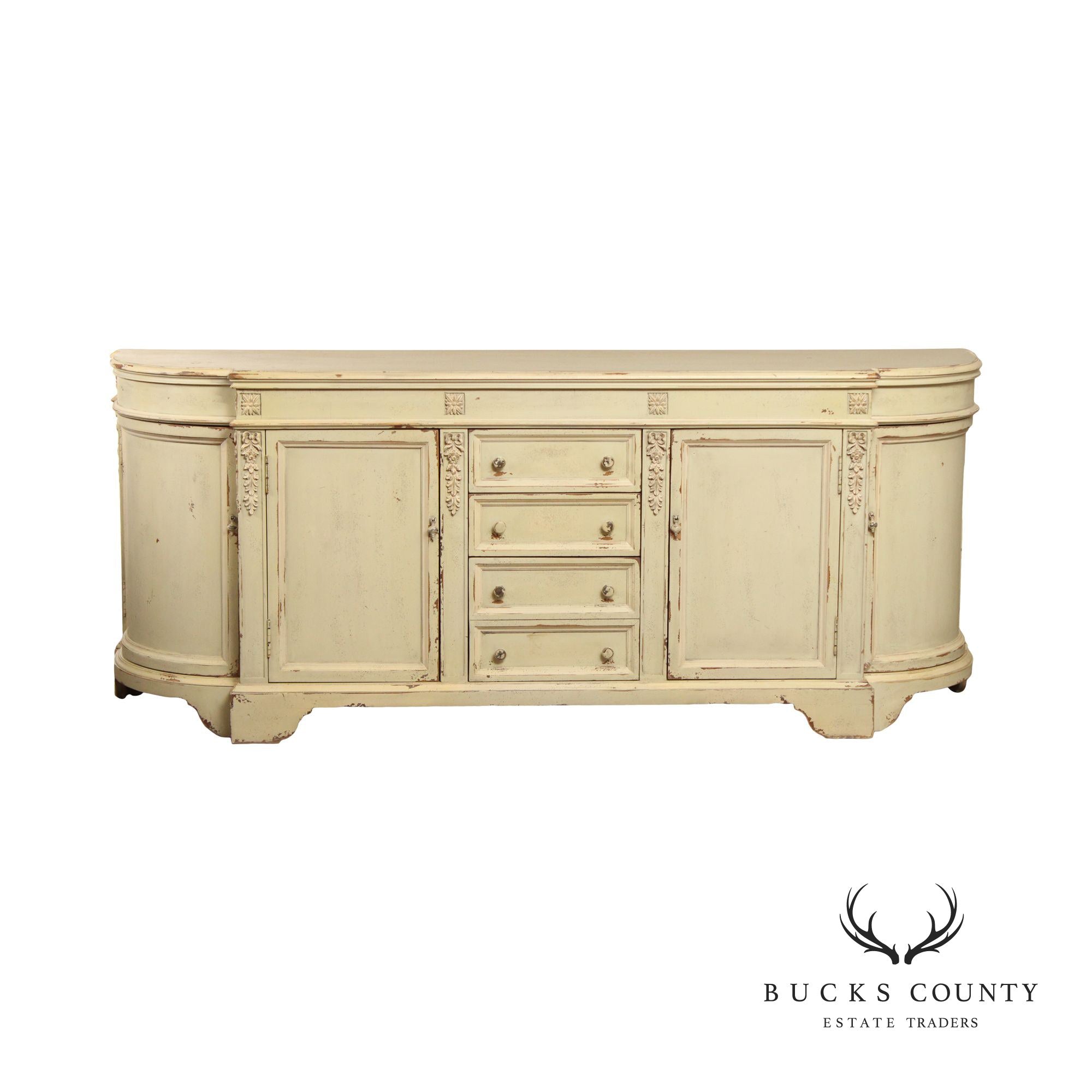 Habersham Plantation French Style Distress Painted 'Pompeii' Sideboard