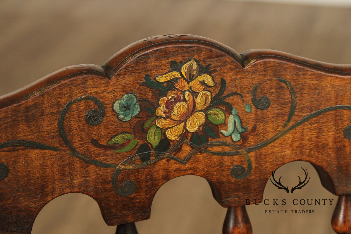 Antique Sheraton Hand Painted Side Chair
