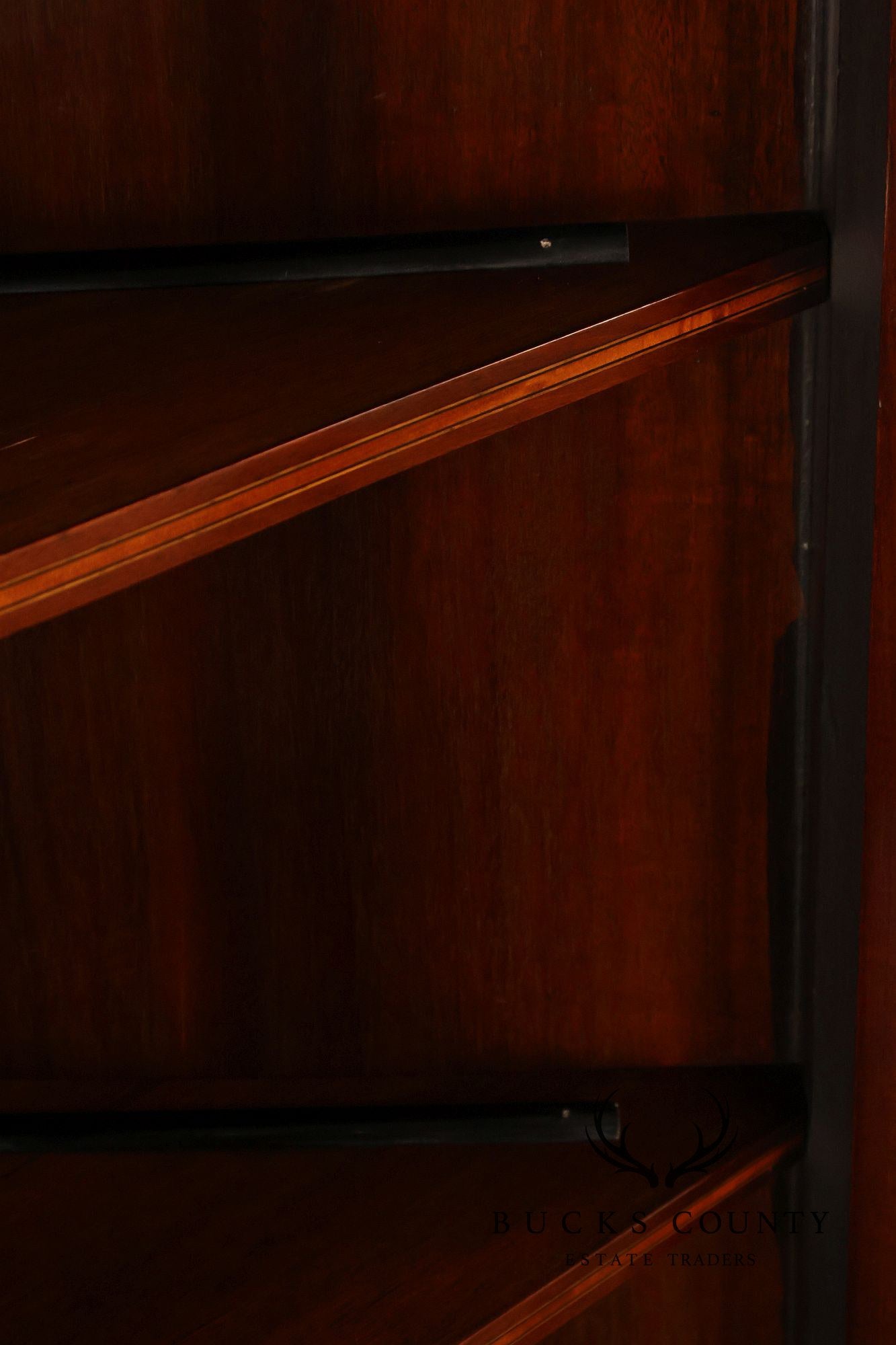 Antique Edwardian Inlaid Mahogany Corner Cabinet