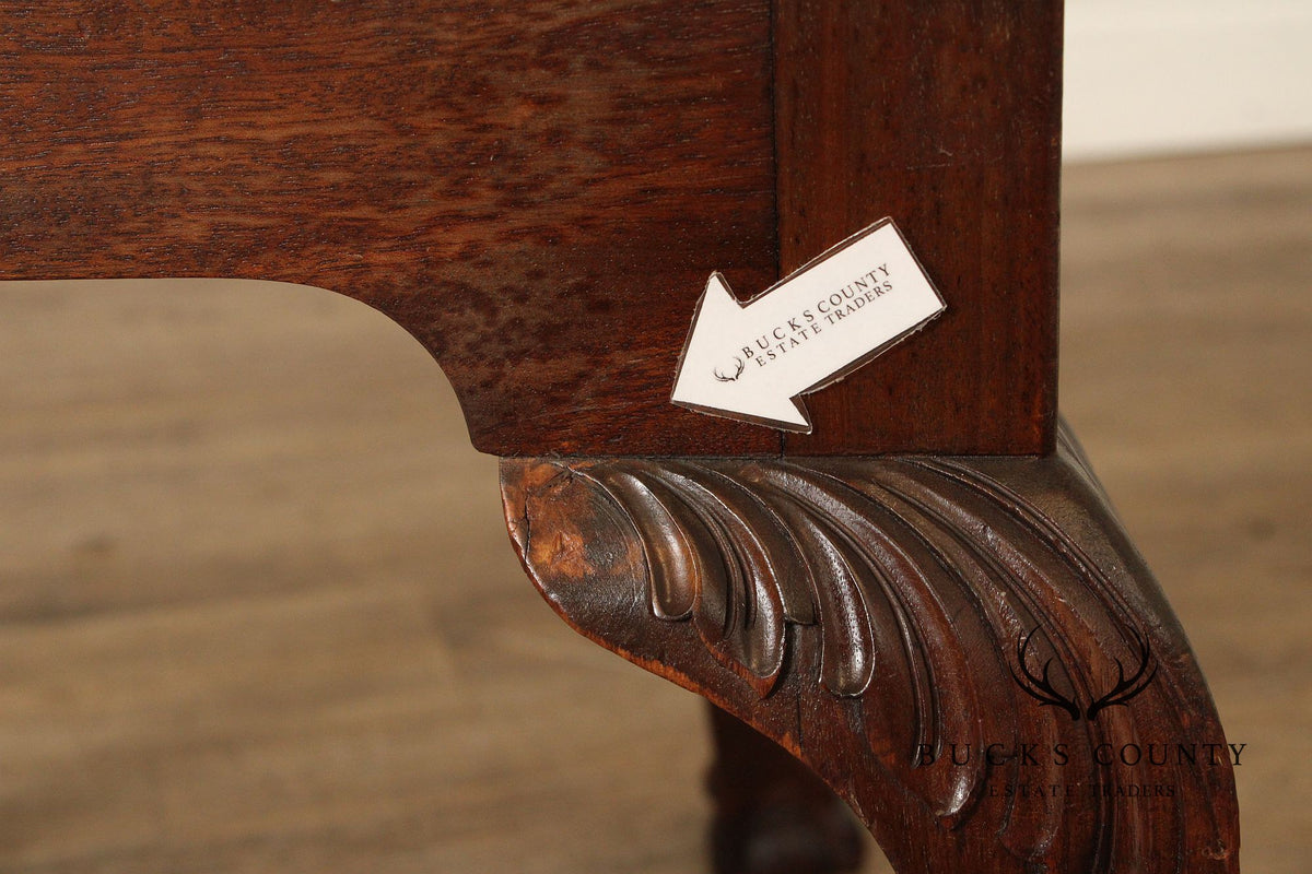 Chippendale Style Set of Eight M ahogany Dining Chairs