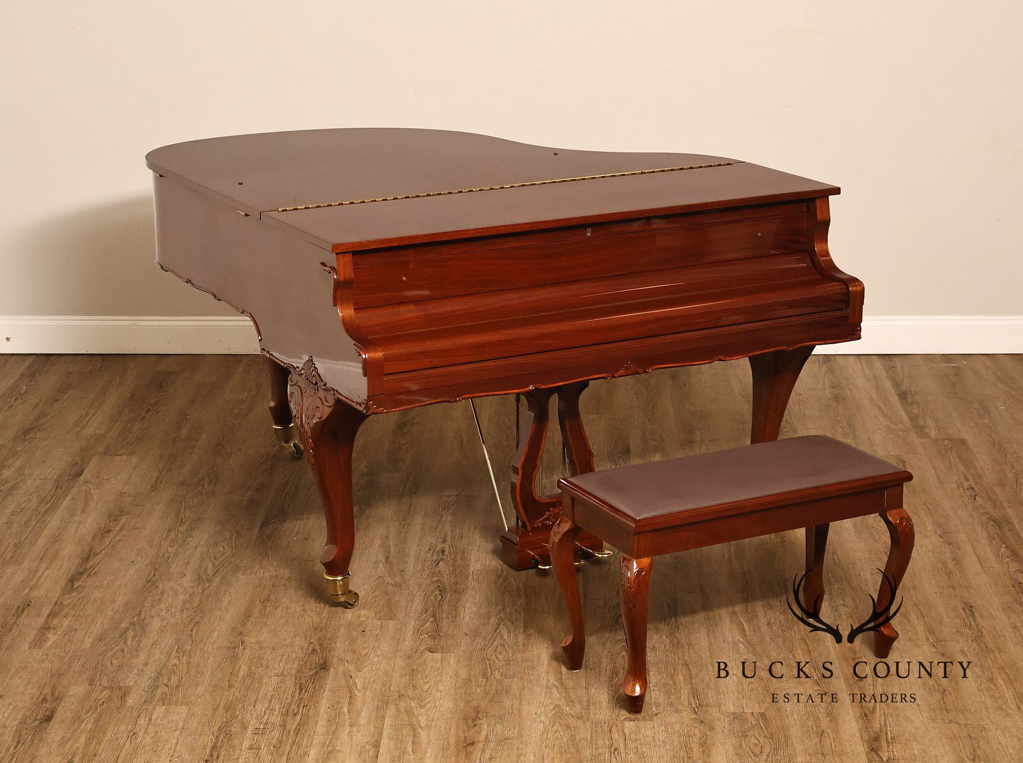 Otto Altenburg Rosewood Baby Grand Piano With Matching Duet Bench
