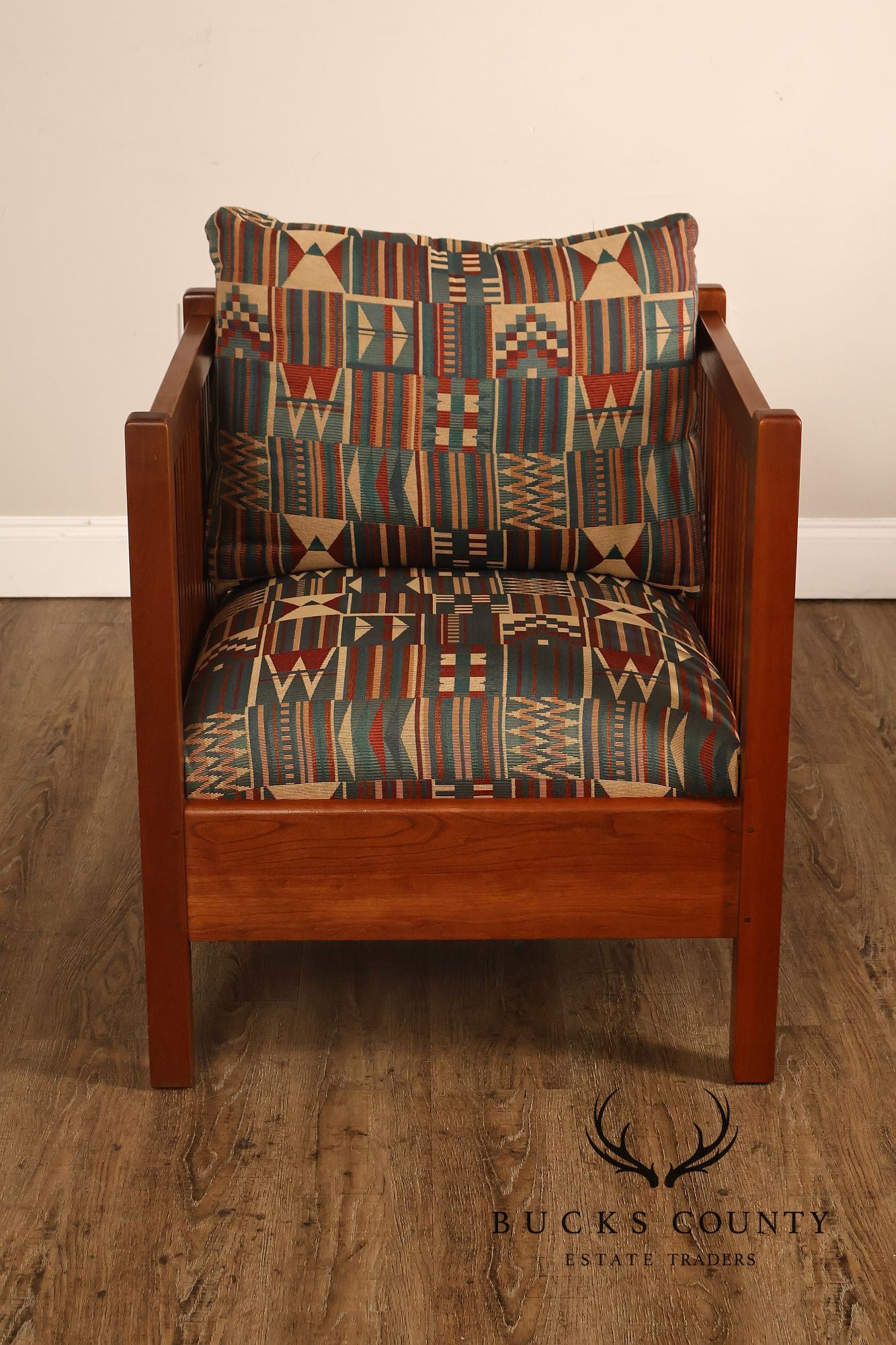 Stickley Mission Collection Cherry Spindle Cube Chair
