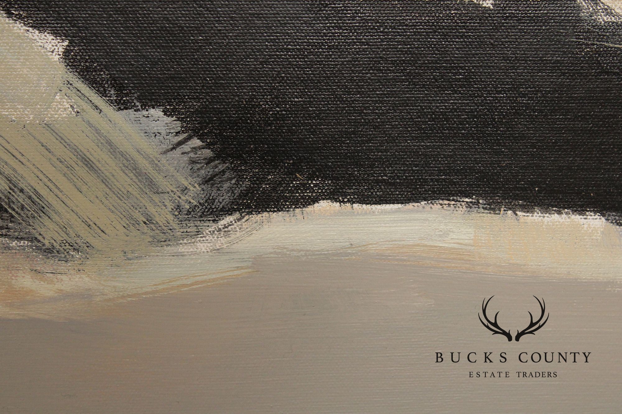 Bao Lede Asian Inspired Landscape Oil Painting, Dunes