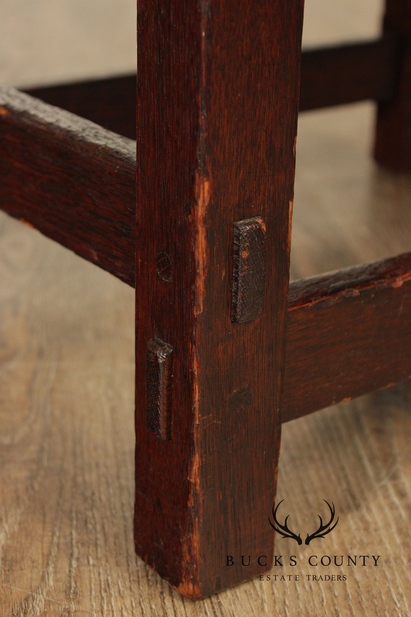 Antique Mission Oak Footstool