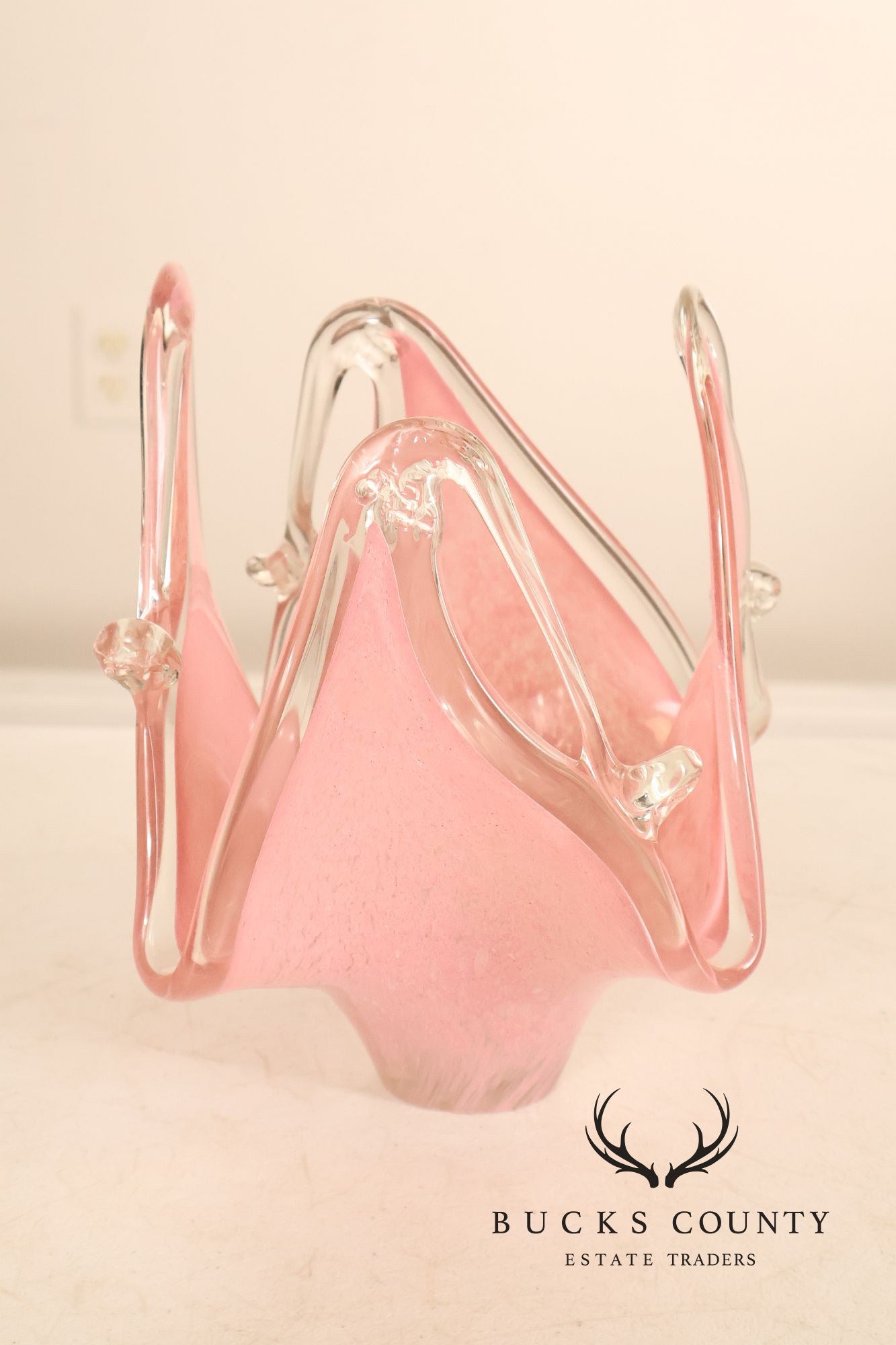 Murano Hand-Blown Decorative Vase
