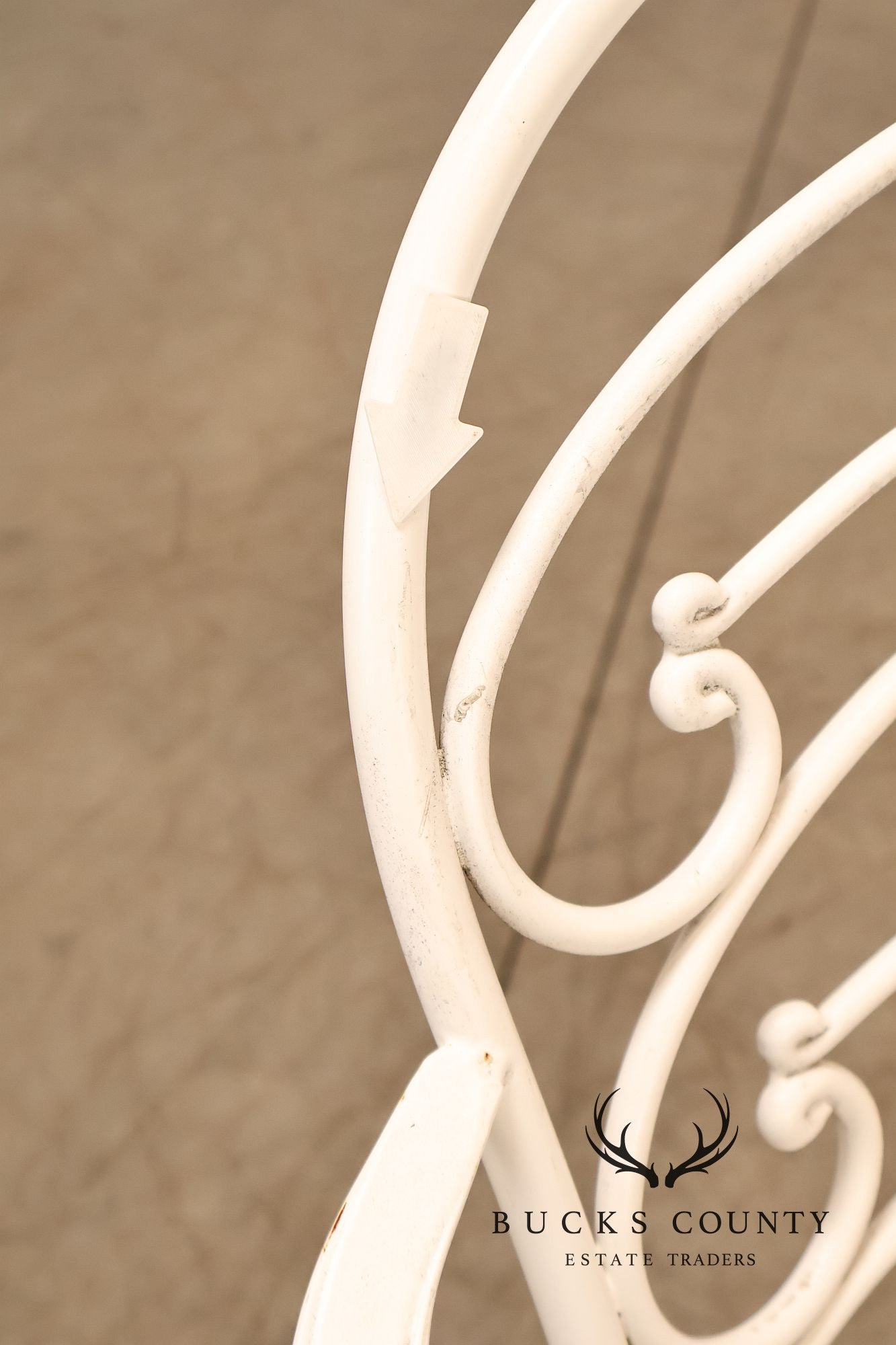 Woodard Pair of Wrought Iron Outdoor 'Ribcage' Armchairs