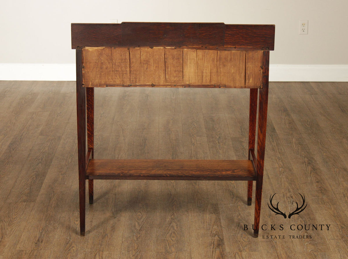 Lifetime Furniture Edwardian Oak Server With Drawer And Lower Shelf