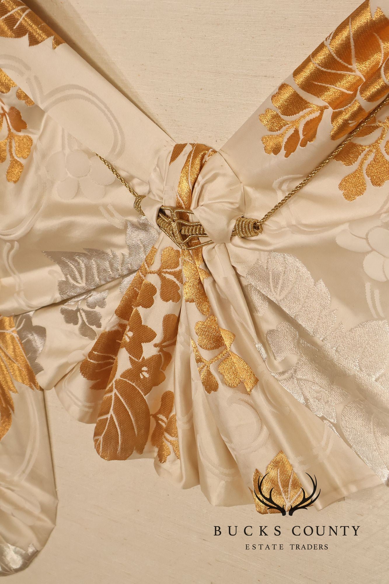 Custom Framed Japanese Textile Folded Kimono Sash