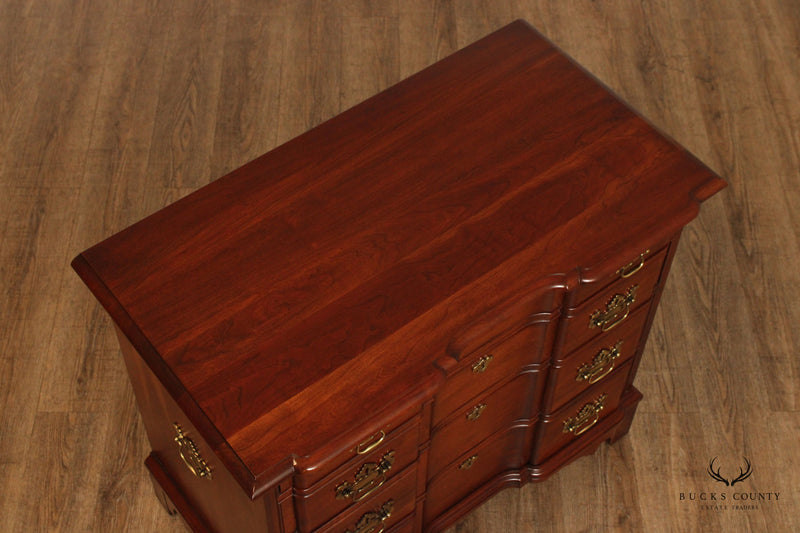Pennsylvania House Chippendale Style Cherry Blockfront Chest of Drawers