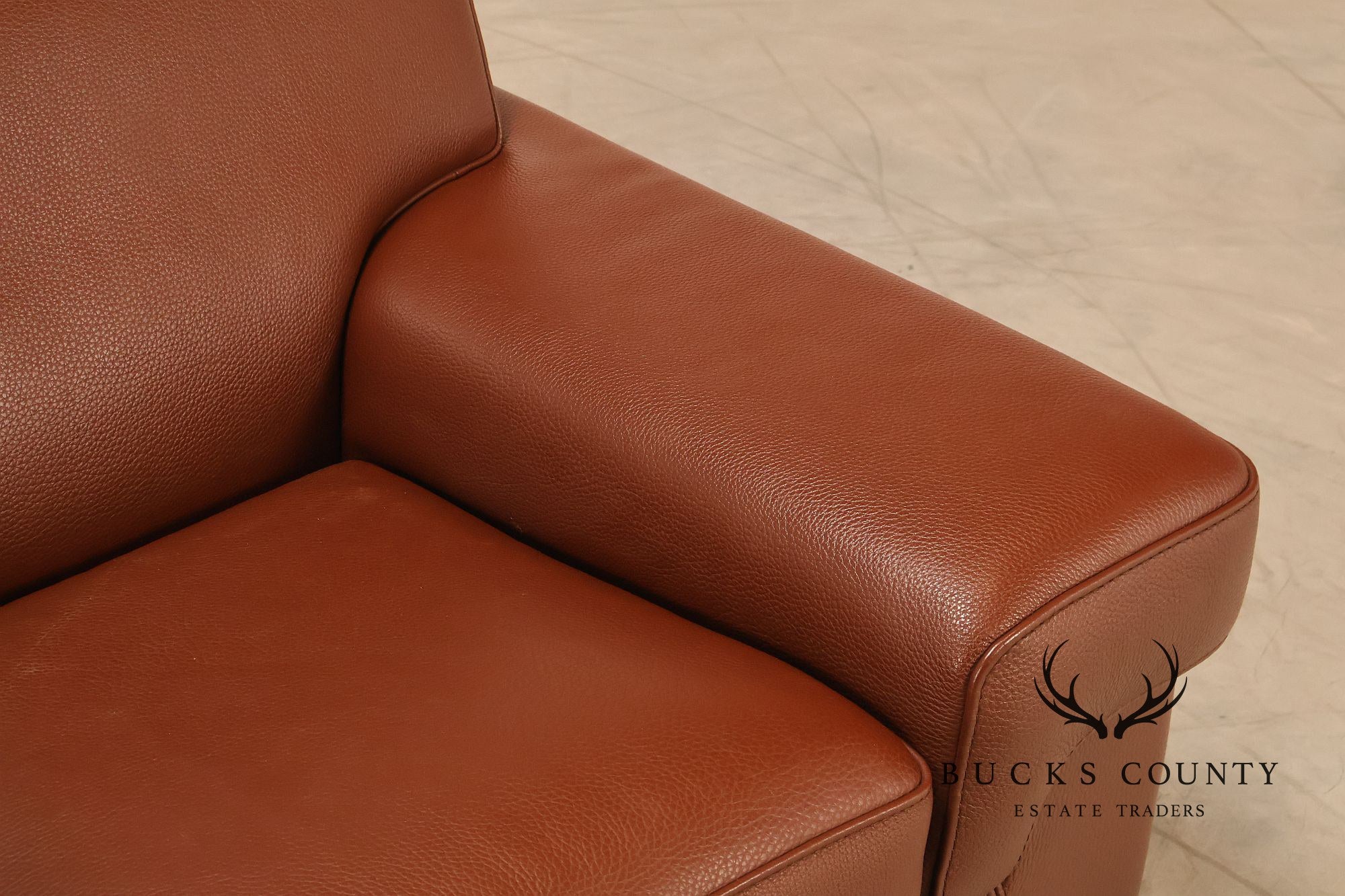 Formenti Pair of Italian Leather Lounge Chairs