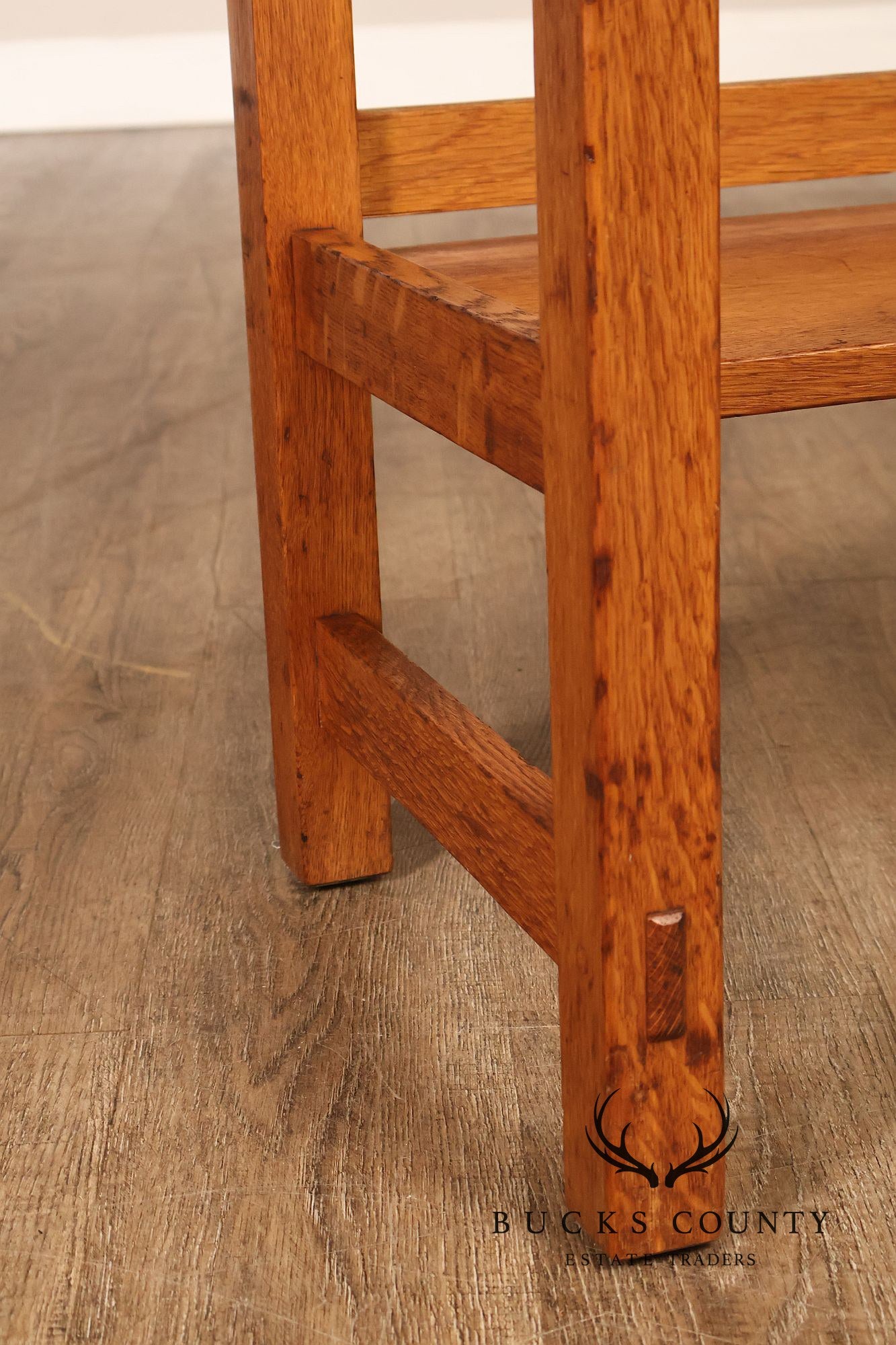 Antique Limbert Arts And Crafts Quarter Sawn Oak Server or Console Table