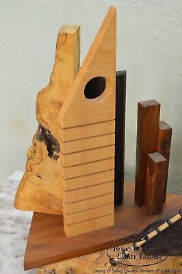 Gary Zayon Studio Crafted Mixed Wood Sculpture of Manhattan