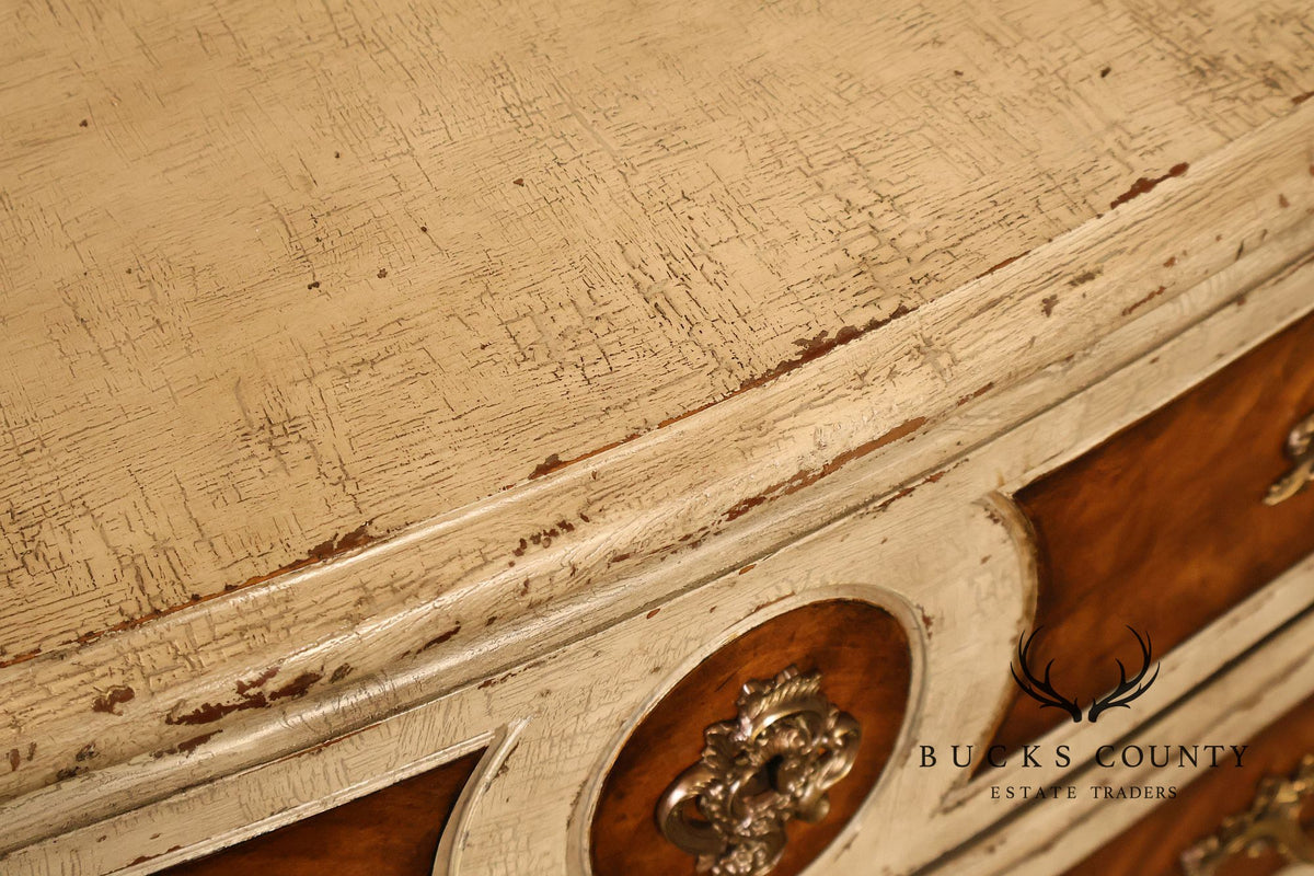 Theodore Alexander French Louis XV Style Painted Commode