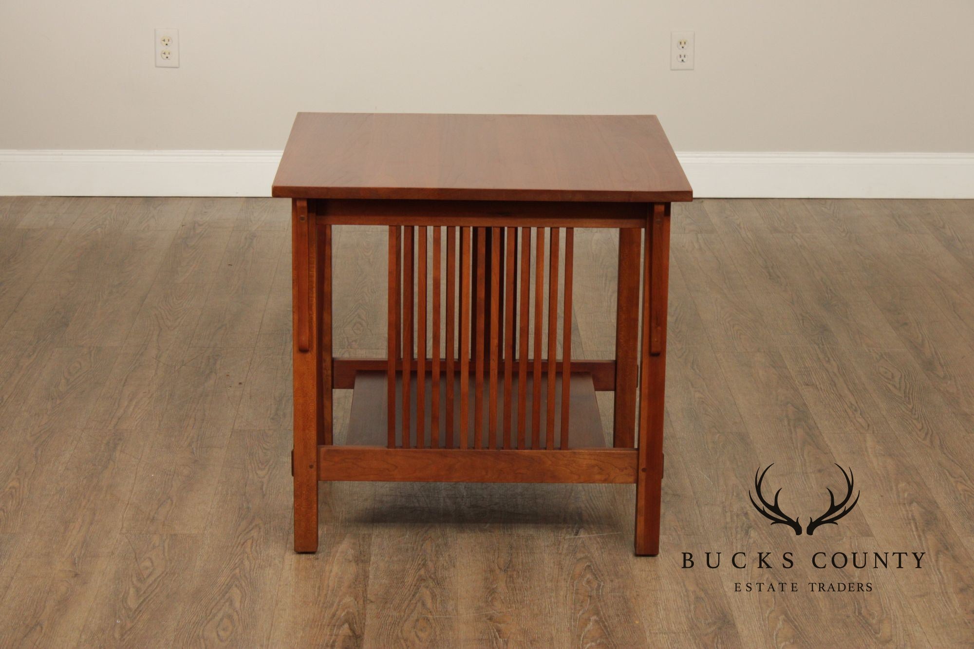 Stickley Mission Collection Cherry Spindle Lamp Table