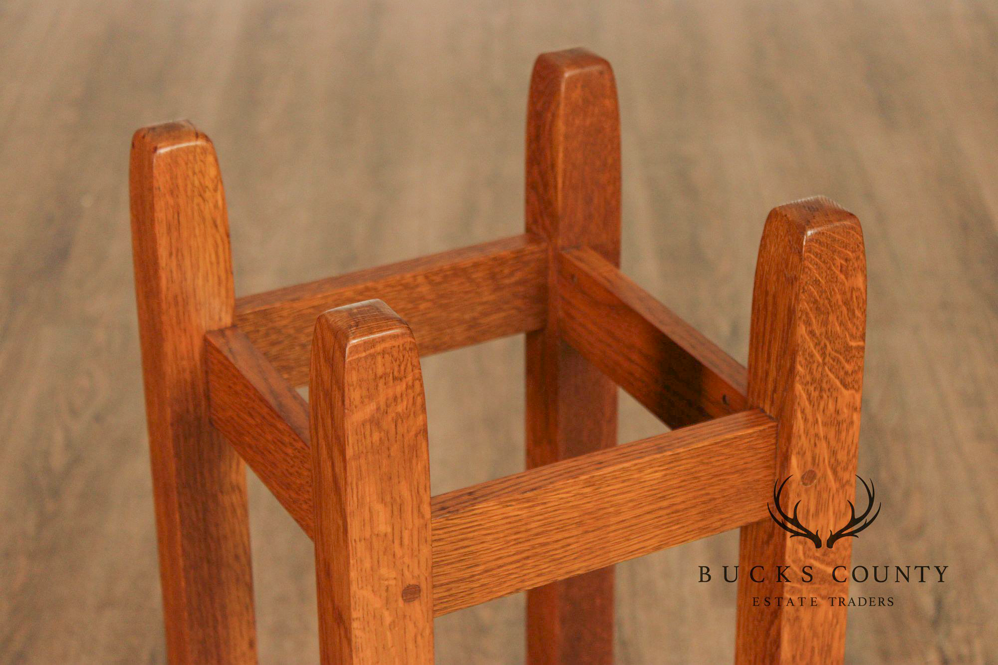 Stickley Furniture Mission Collection Oak Umbrella Stand