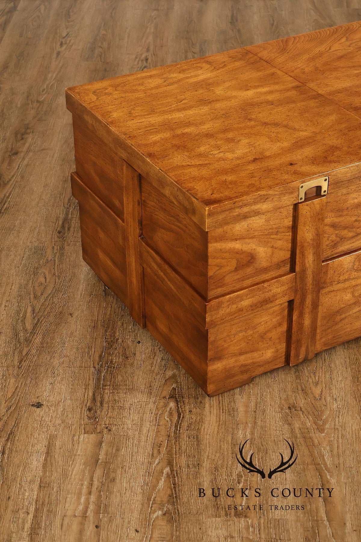 Drexel 'Woodbriar' Campaign Style Coffee Table