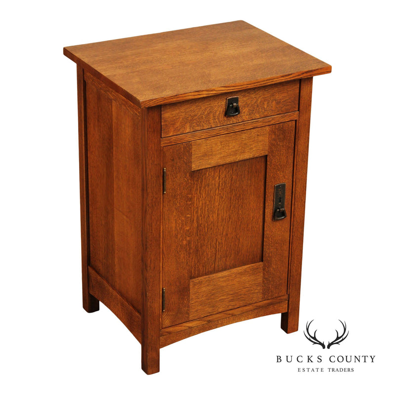Stickley Mission Collection Oak Nightstand Cabinet