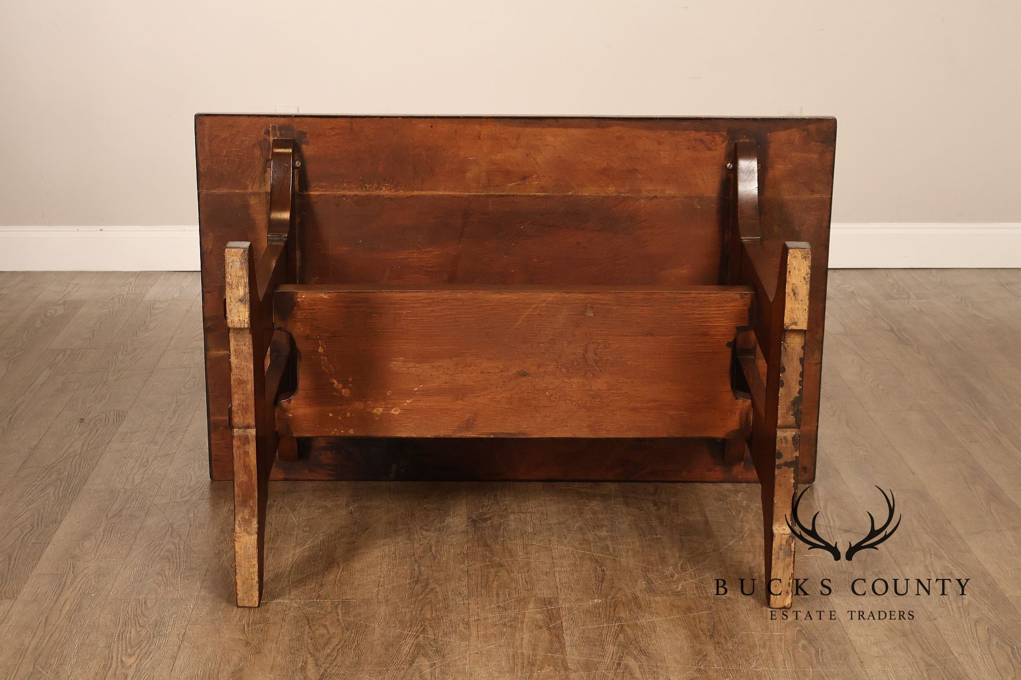 Gustav Stickley Mission Oak Trestle Library Table