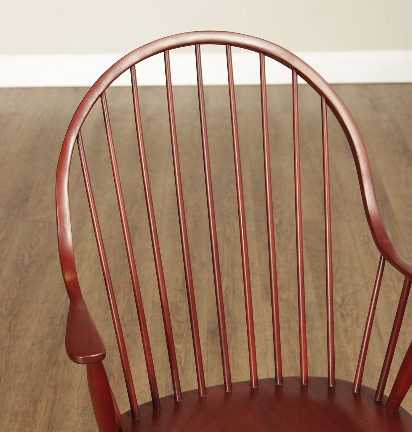 American Windsor Style Set Of 6 Spindle Back Dining Chairs