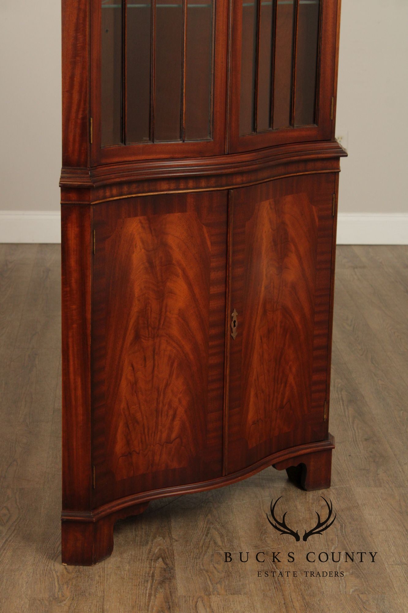 Bevan Funnell Georgian Style Mahogany Corner Cabinet