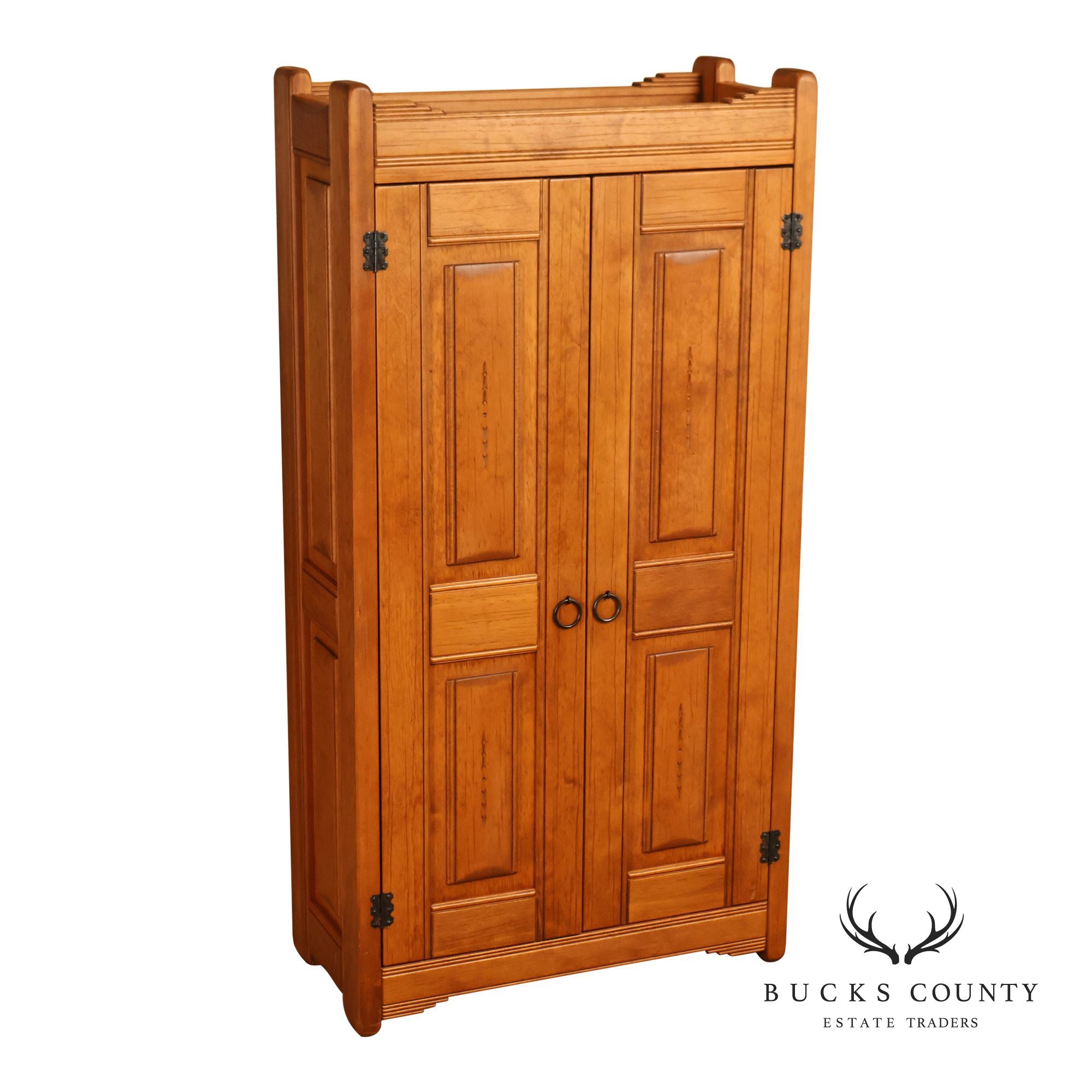 Southwestern Style Two Door Storage Or Pantry Cupboard