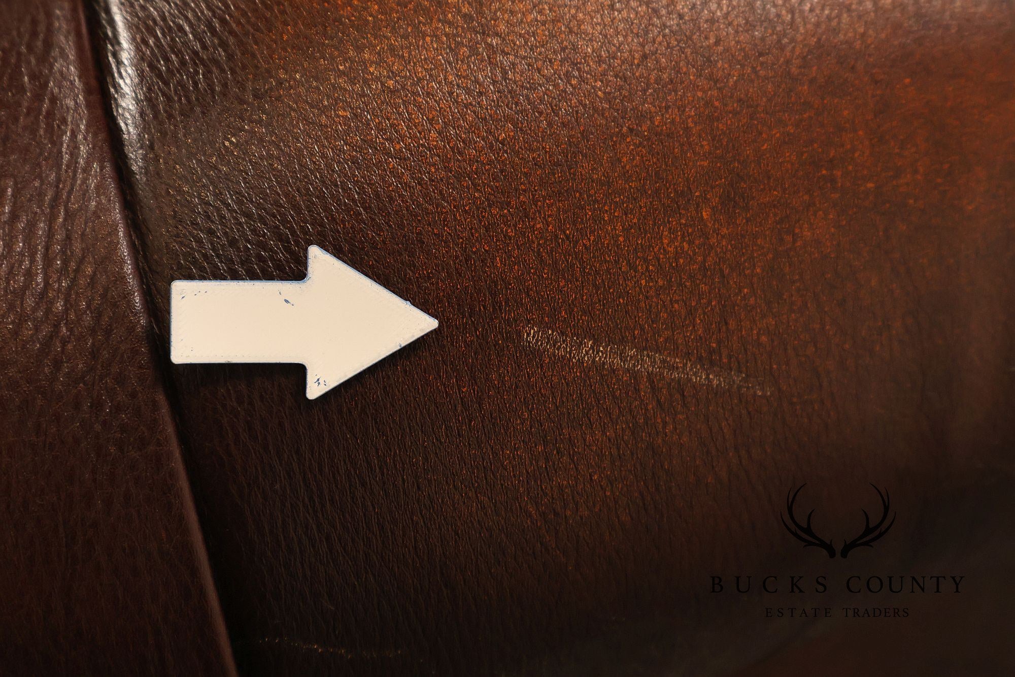 Randall Allen Tufted Leather Chesterfield Sofa