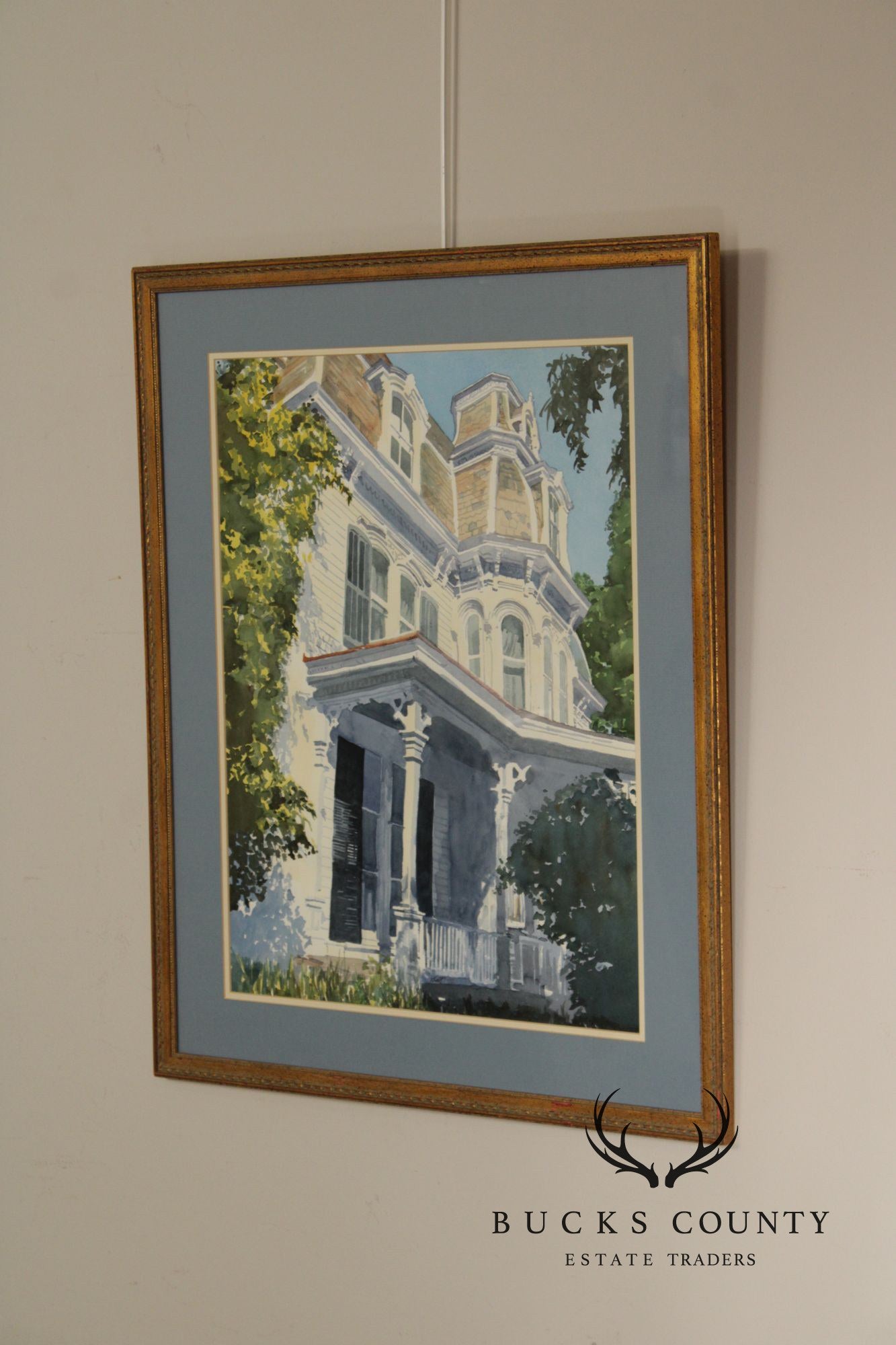 Signed Watercolor Painting, The Mansion Inn, New Hope, PA