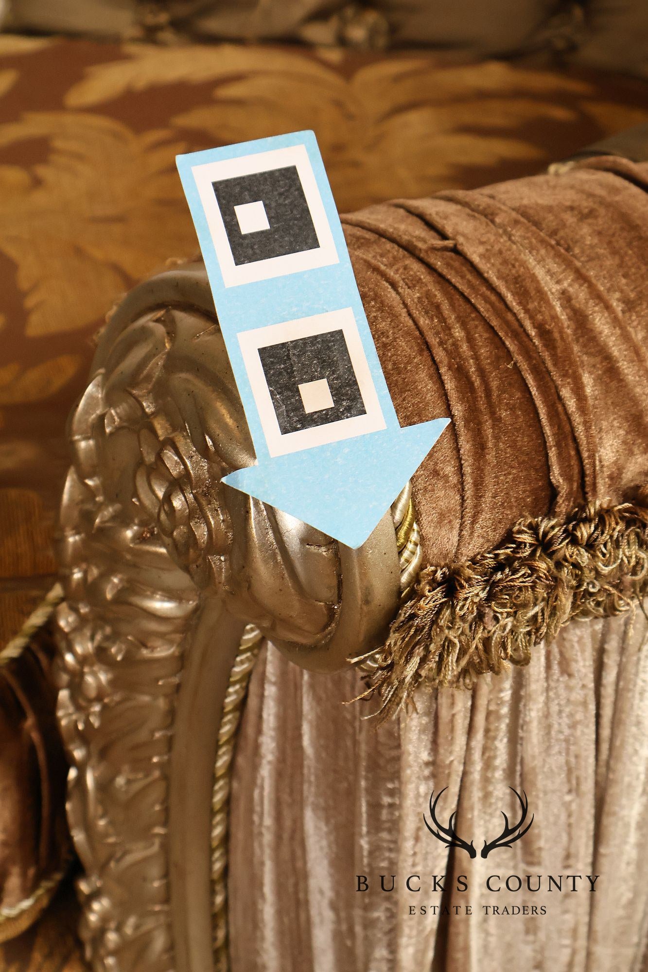 Italian Renaissance Style Upholstered Club Chair