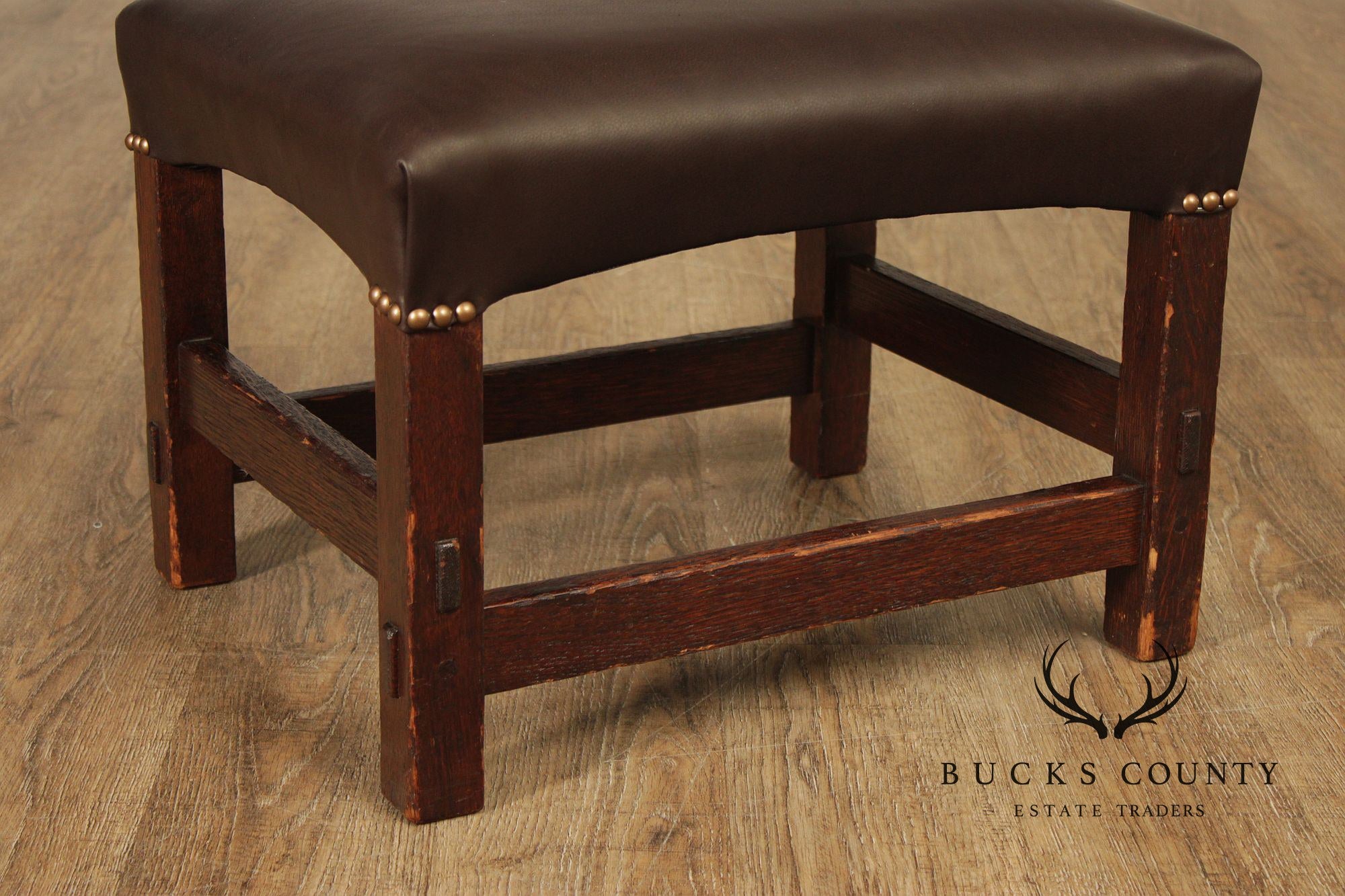 Antique Mission Oak Footstool