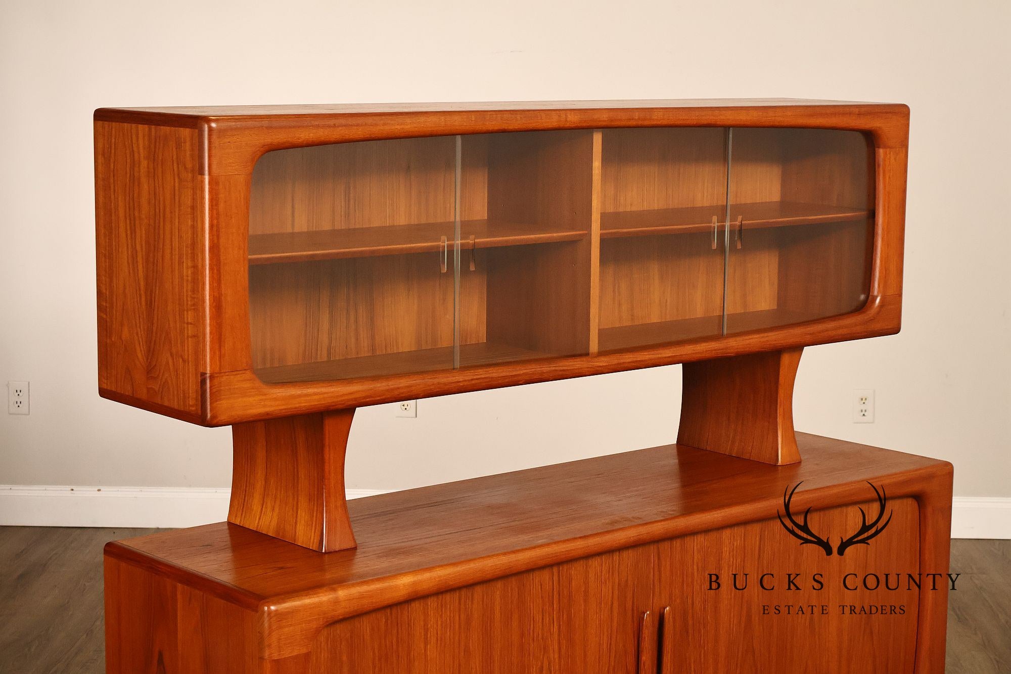 Danish Modern Falster Furniture Teak China Cabinet Credenza