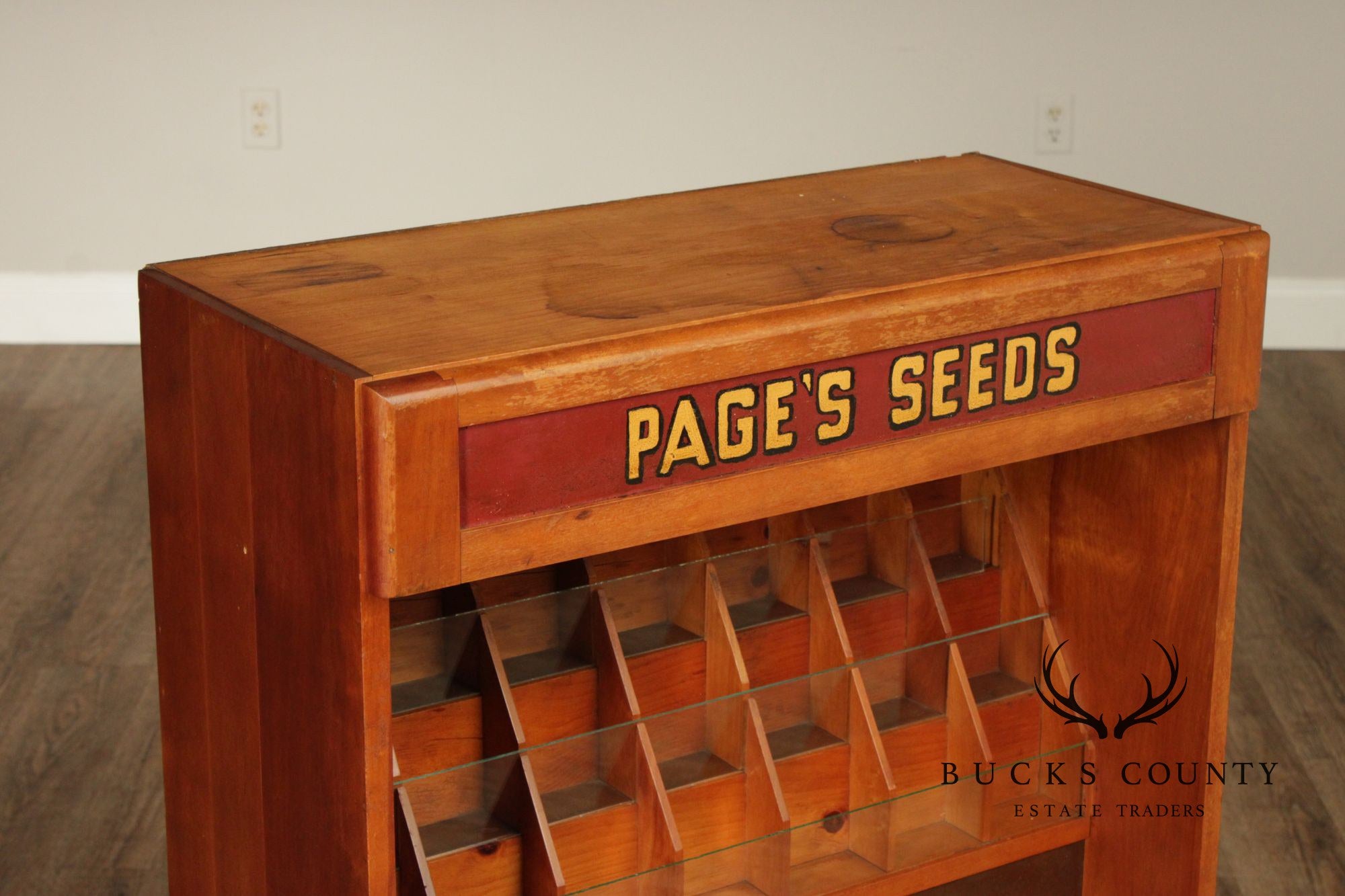 Page's Seeds Country Store Display Cabinet