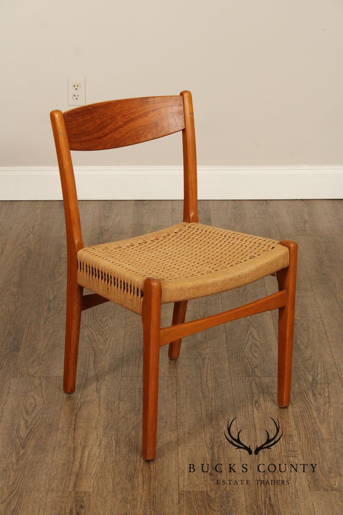 Swedish Modern Pair of Teak Dining Chairs