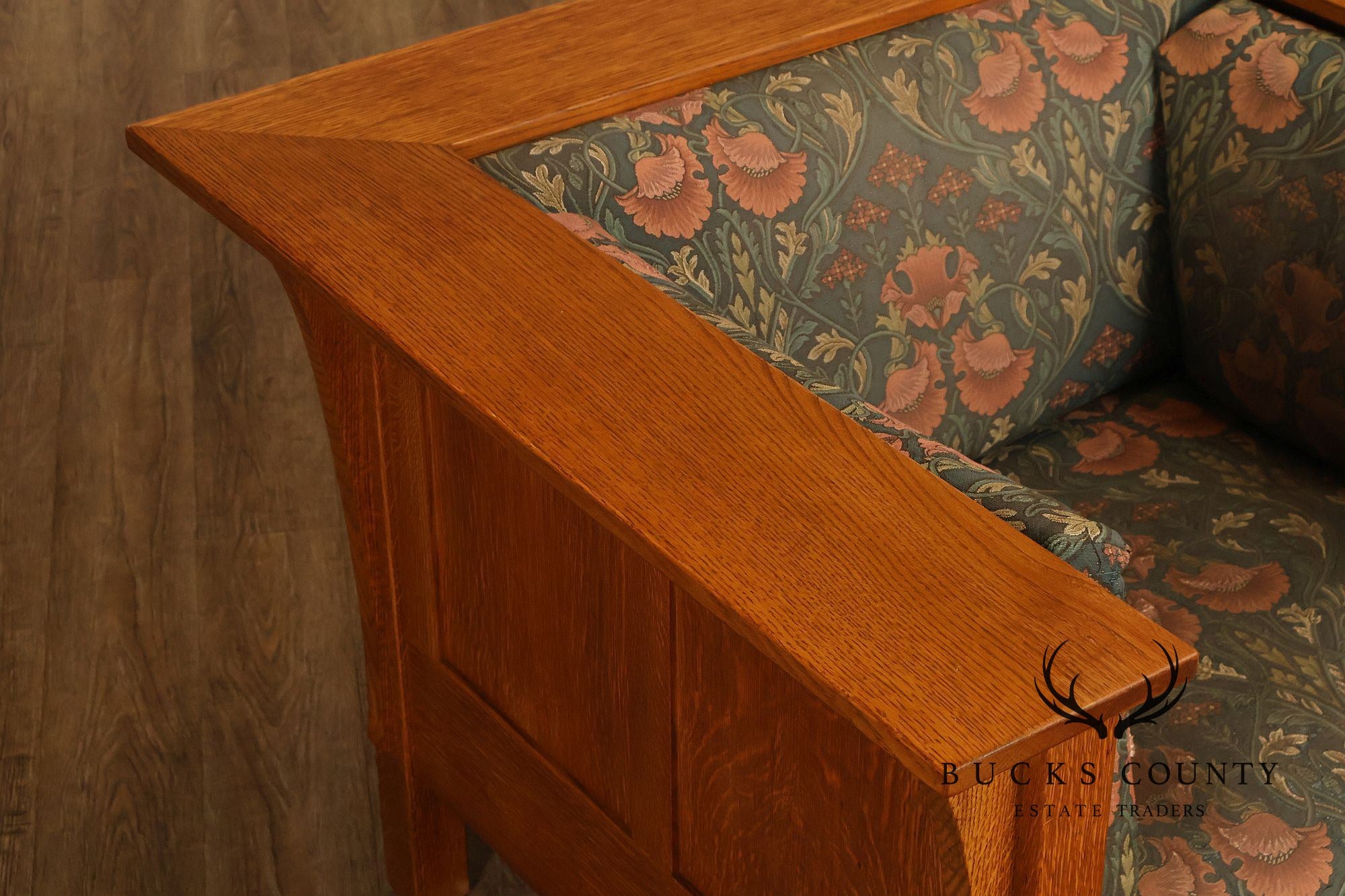 Stickley Mission Collection Pair of Oak Prairie Chairs