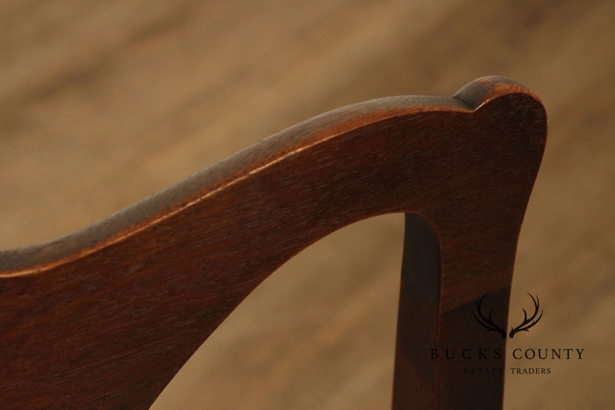Chippendale Style Set of Eight M ahogany Dining Chairs