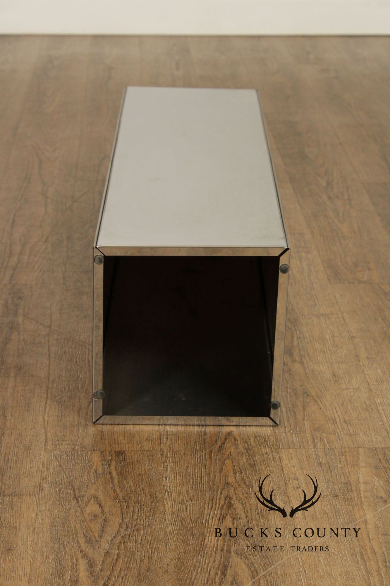 Modern Style Polished Stainless Steel Pedestal With Coral Fan Sculpture