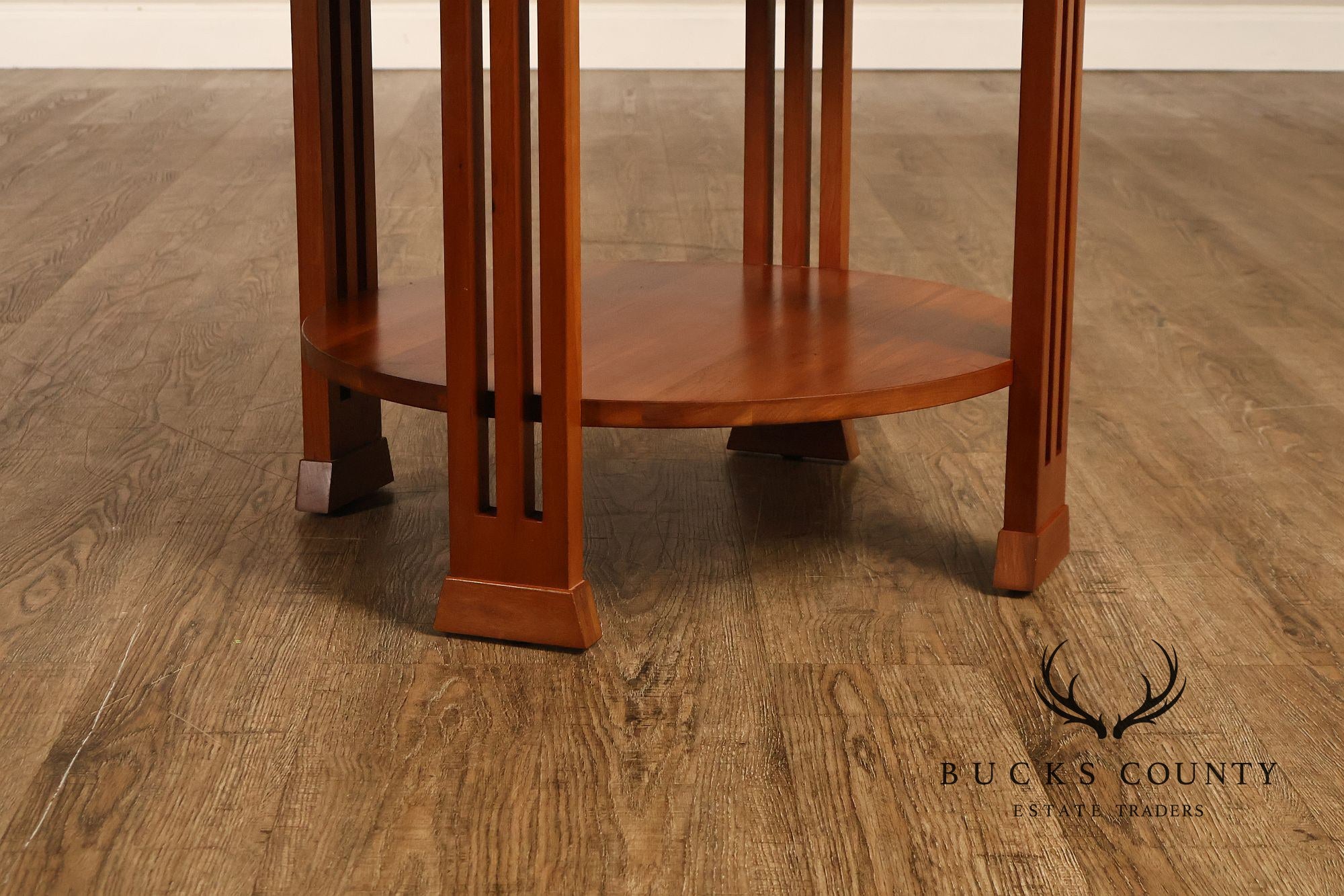Stickley 21st Century Collection Round Cherry Lamp Table