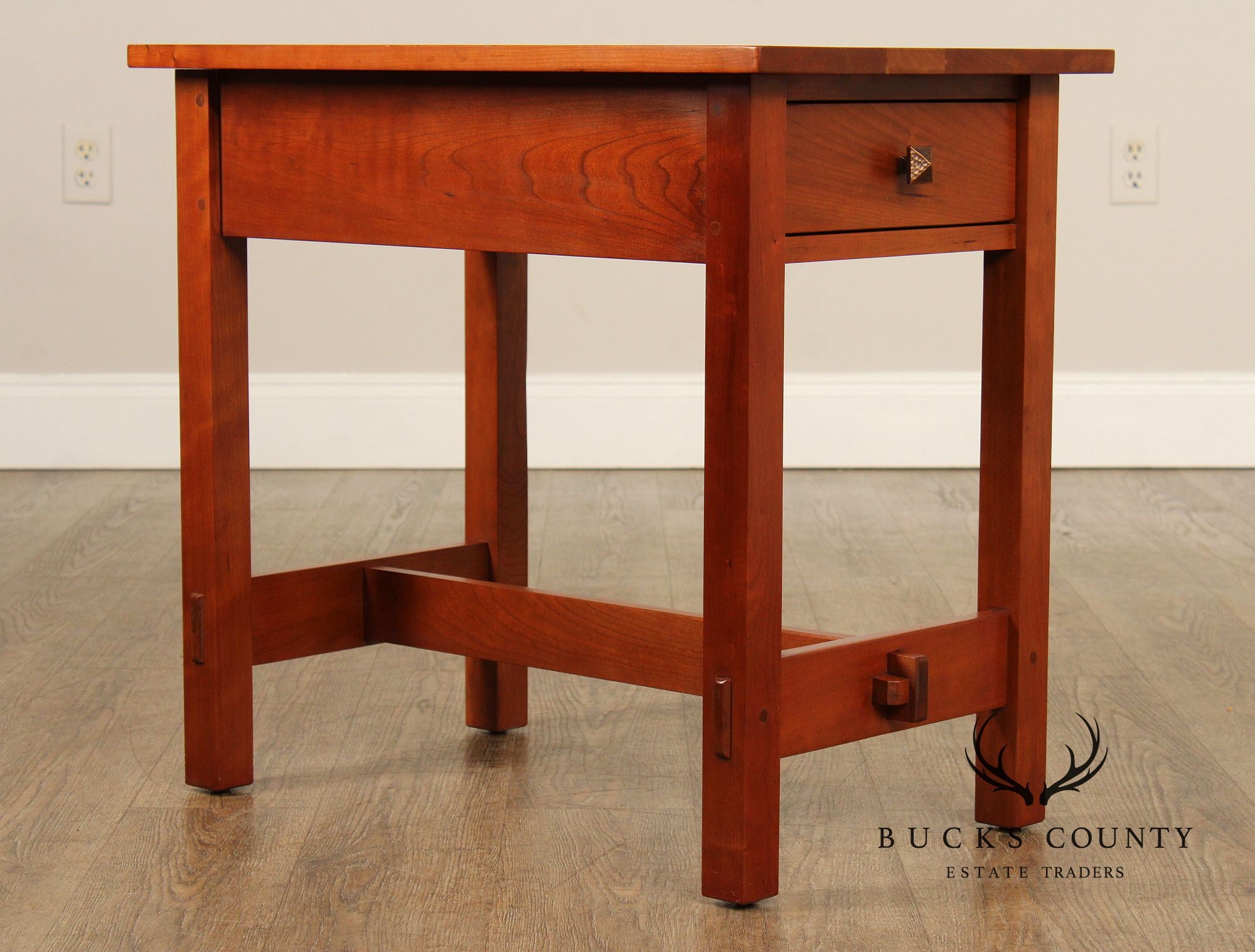 Stickley Mission Collection Cherry End Table with Drawer