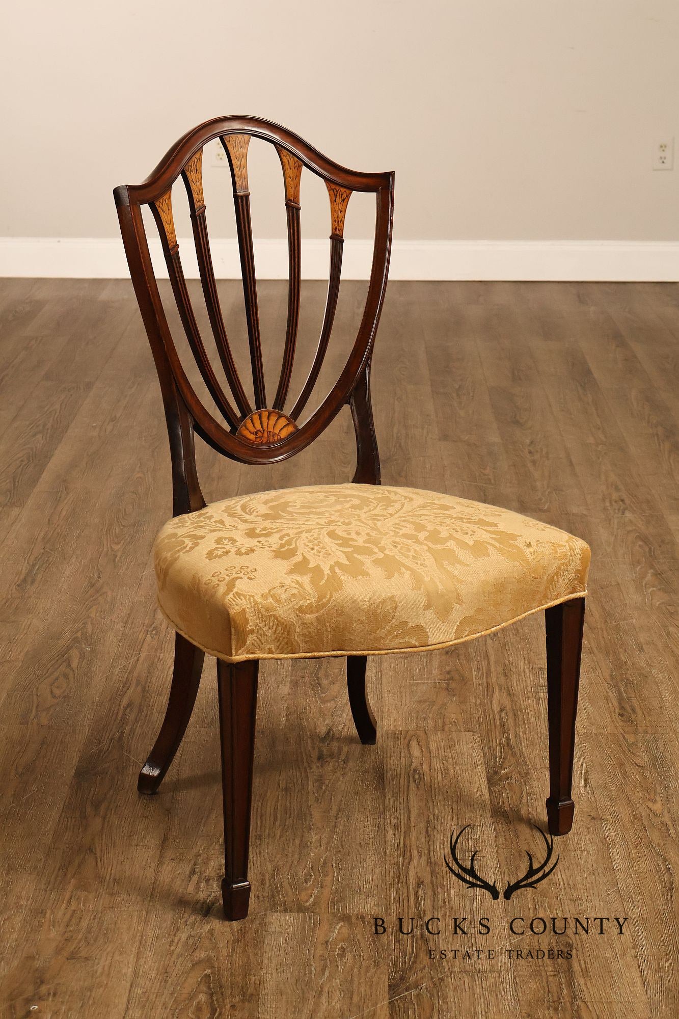 Antique Hepplewhite Style Set Of 8 Mahogany Dining Chairs