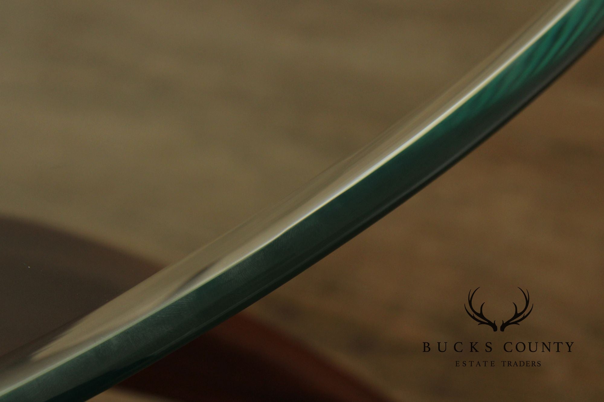 Mid Century Modern Glass Top Walnut Coffee Table