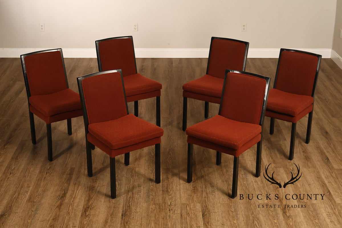 Directional Mid Century Modern Set Of Six Upholstered Dining Chairs