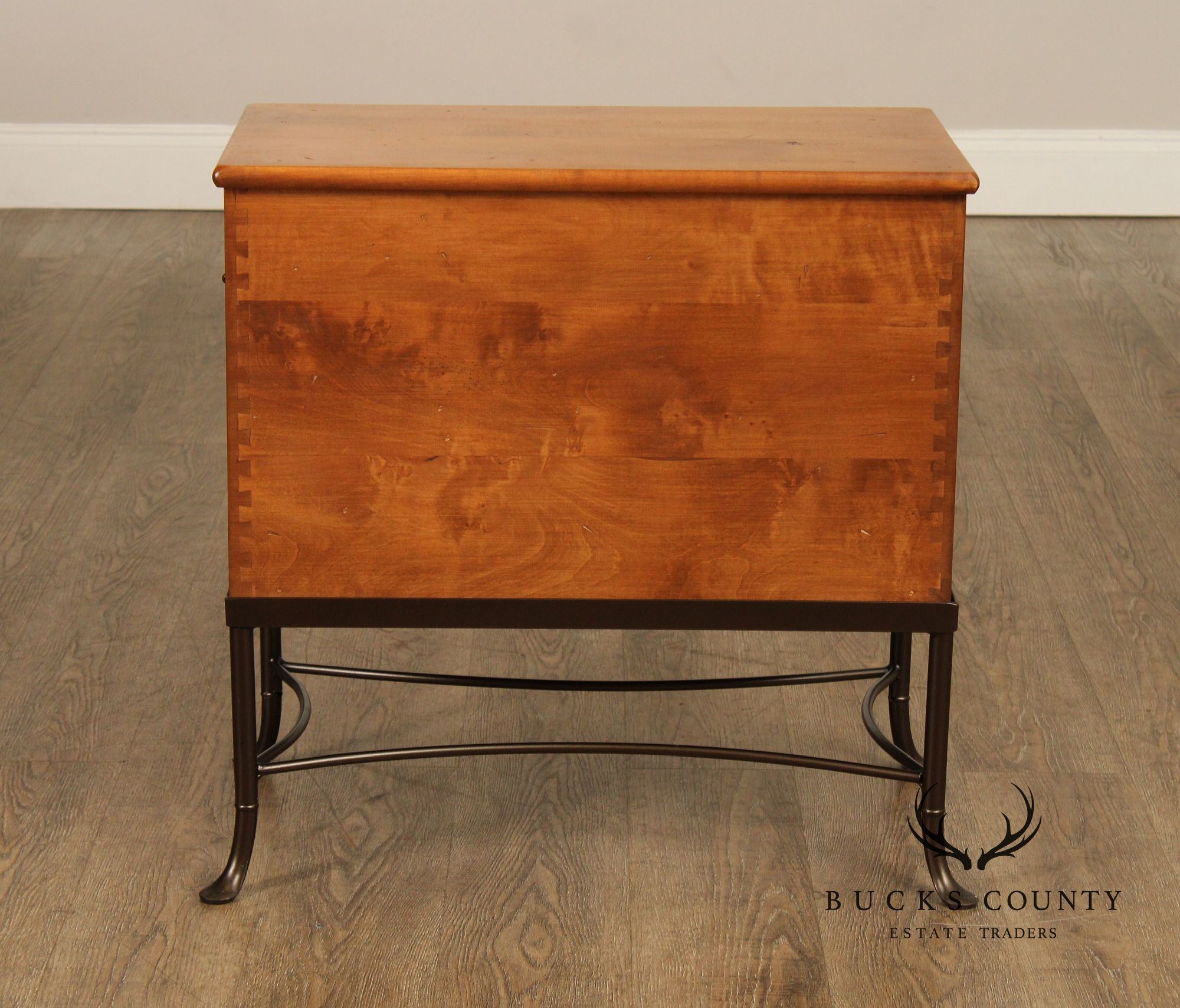 Vintage Three-Drawer Side Chest on Stand