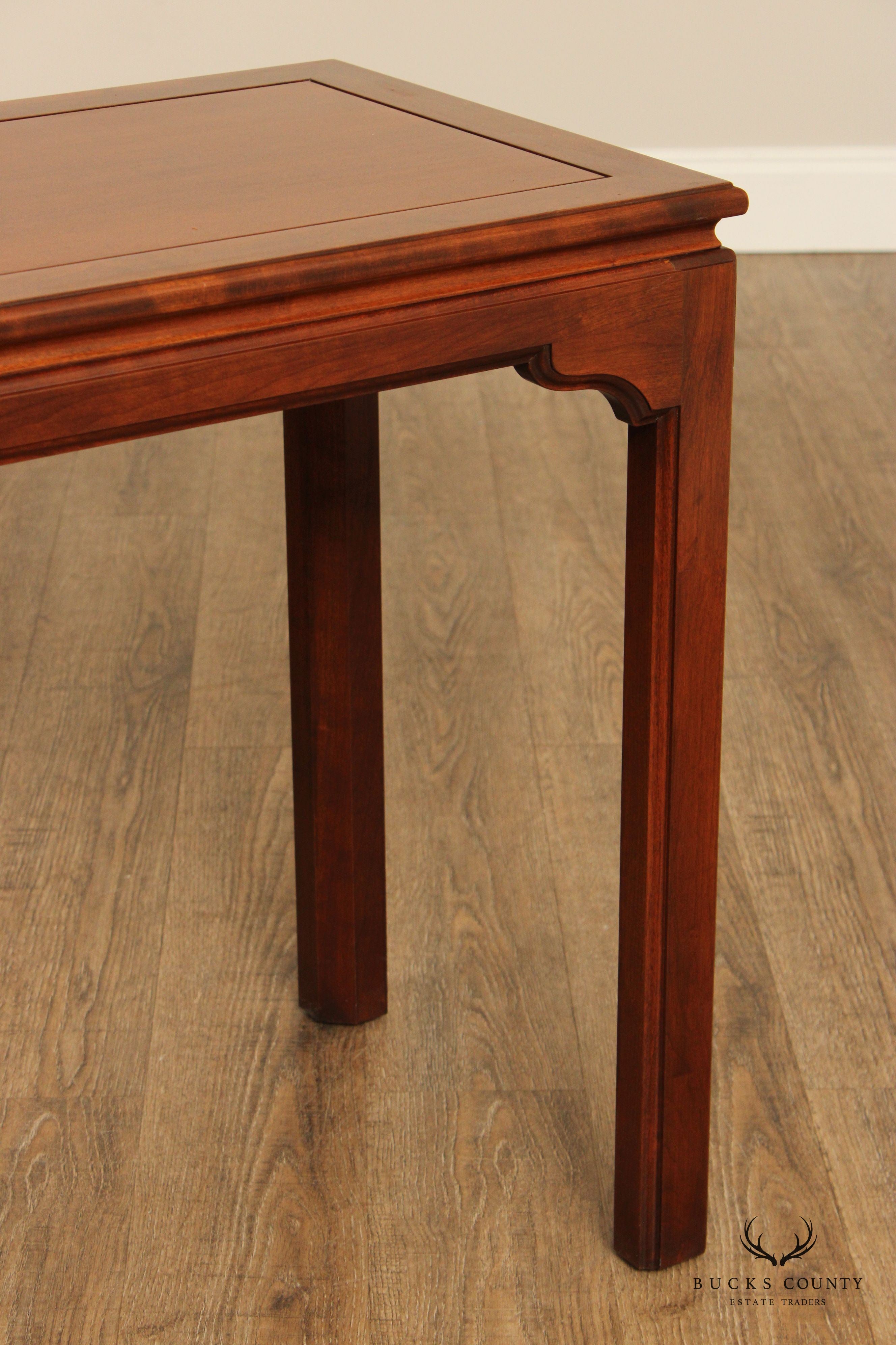 ETHAN ALLEN CANOVA CAMPAIGN STYLE SOFA TABLE