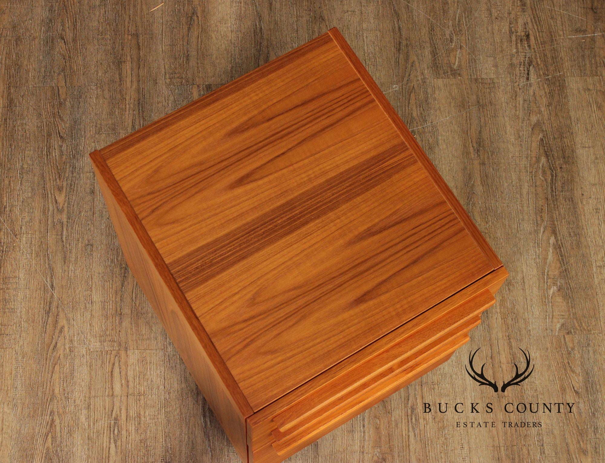 Interform Collection Danish Modern Teak Filing Cabinet