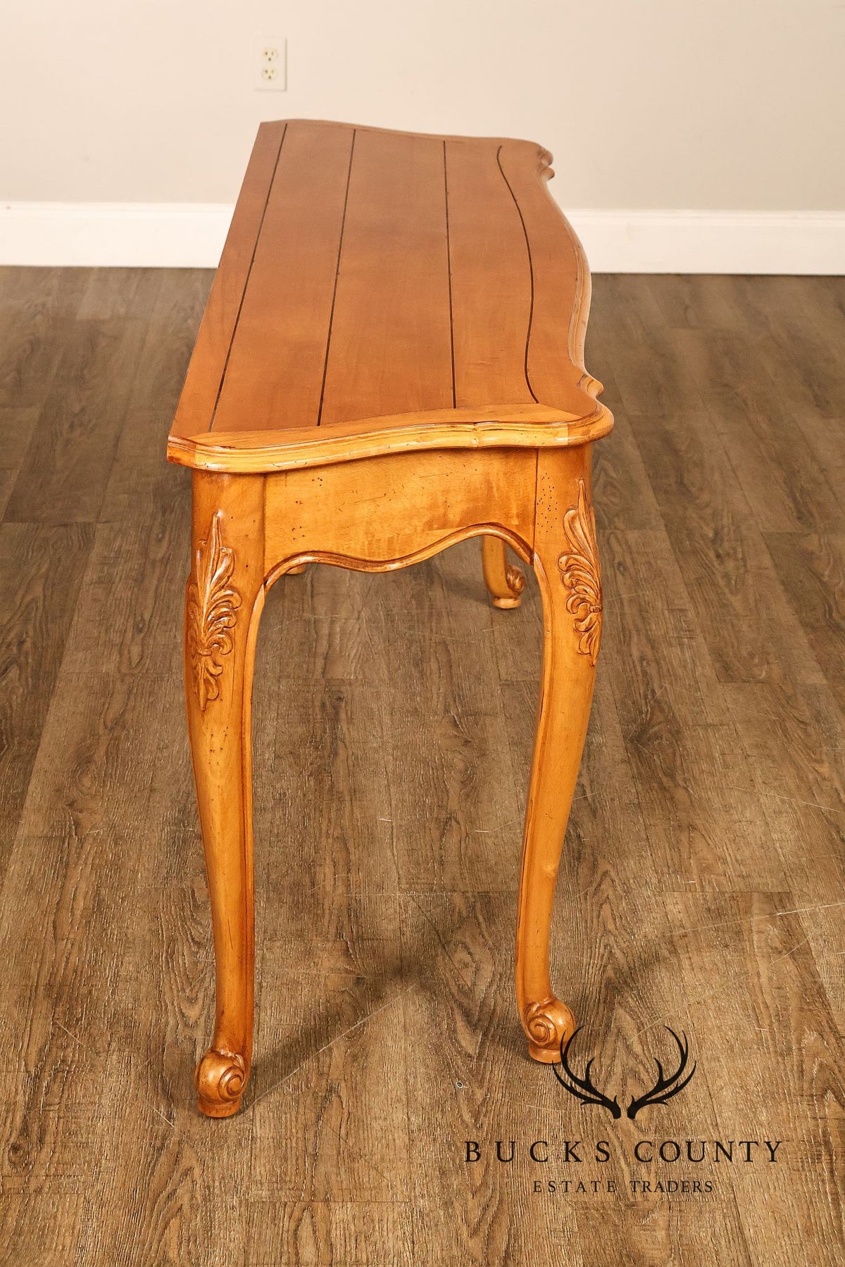 Ethan Allen 'Legacy' Carved Maple Console