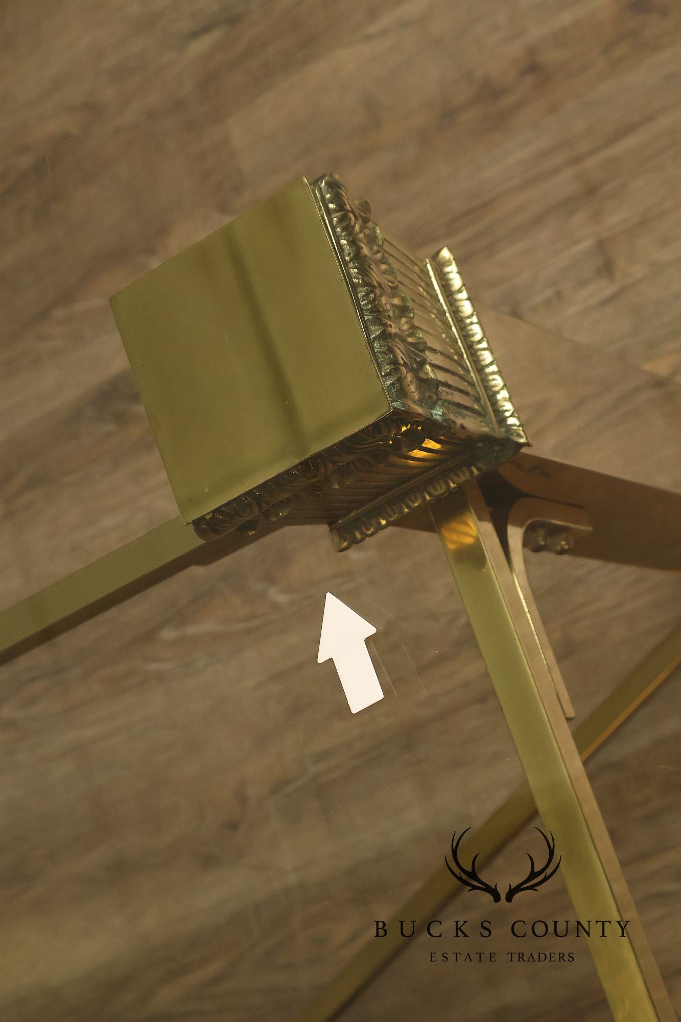 Hollywood Regency Brass & Glass Dining Table