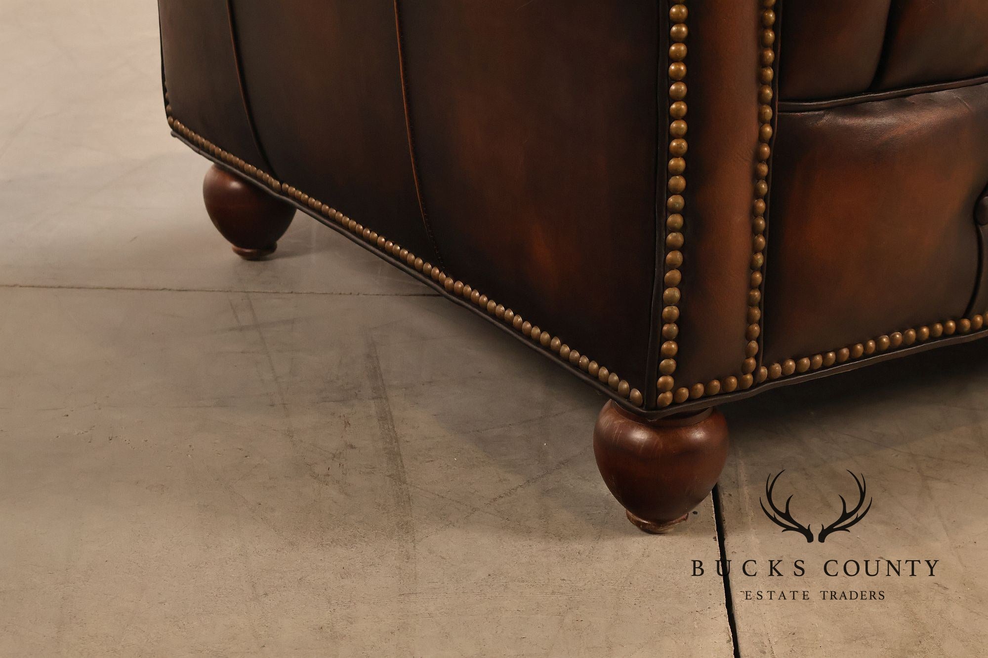 Hancock & Moore Leather Chesterfield Sofa