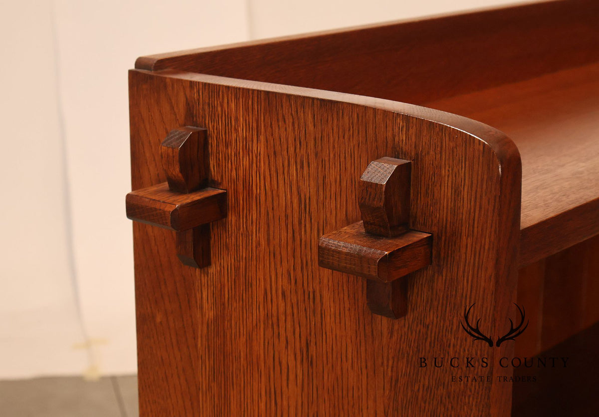 Stickley Mission Collection Oak Open Bookcase